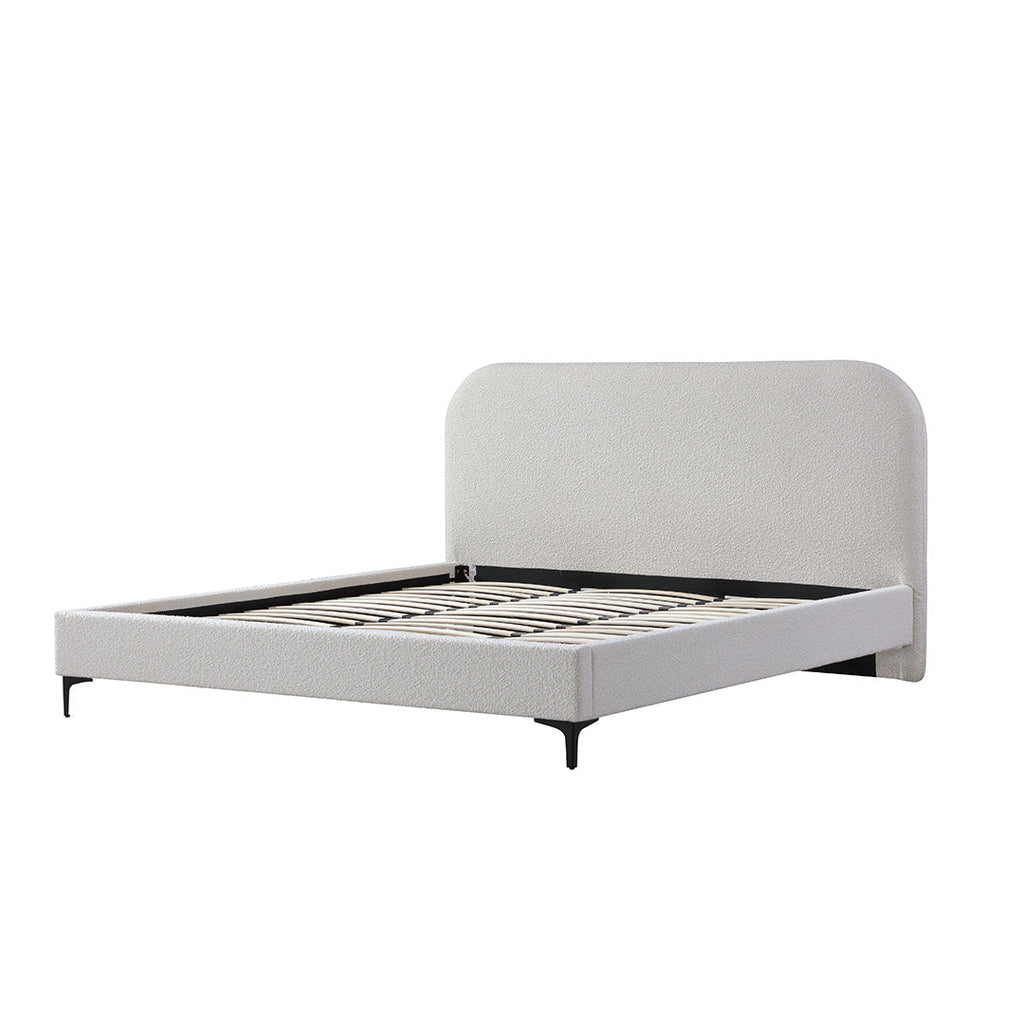 Queen Lazio Bed Frame - Cream White