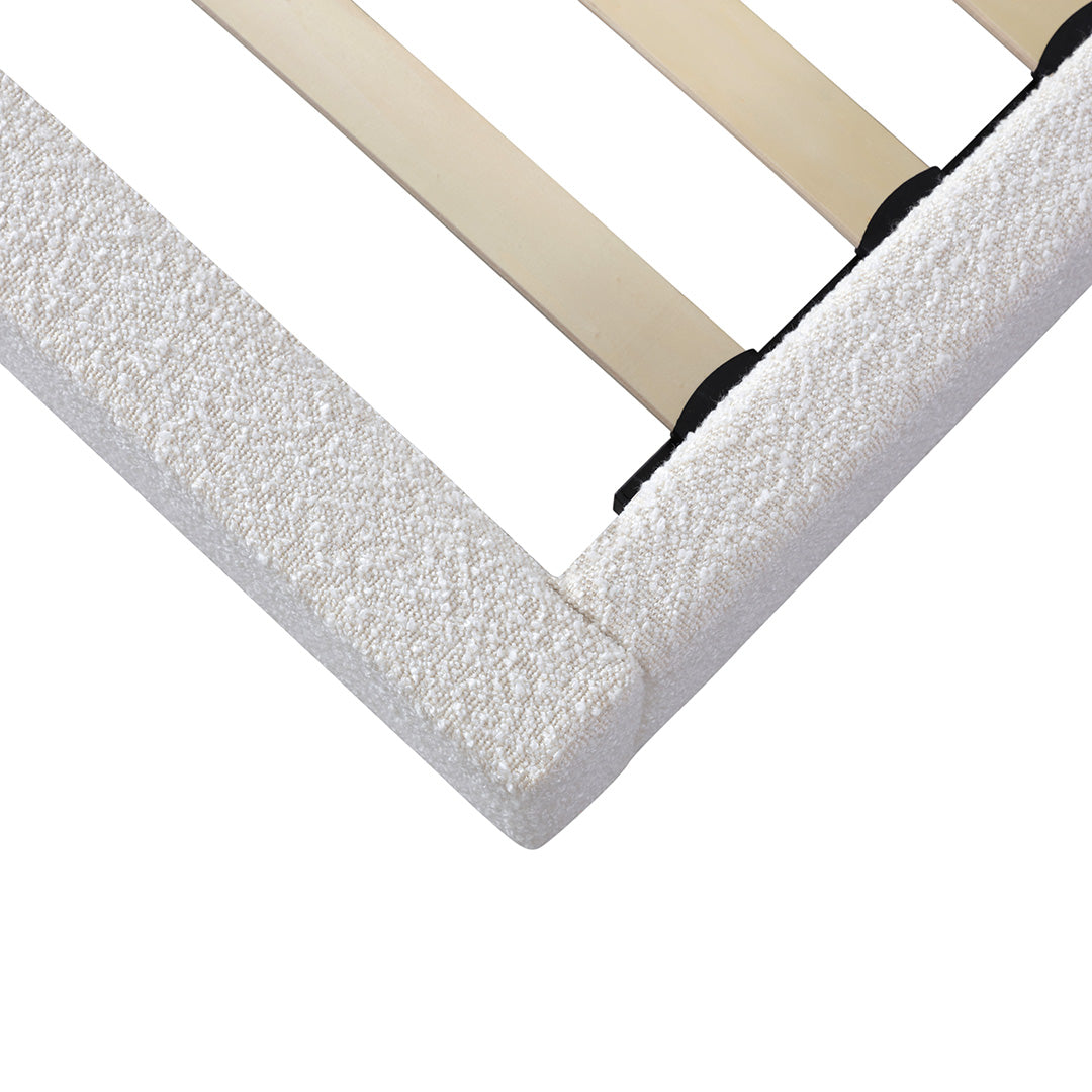 Queen Lazio Bed Frame - Cream White