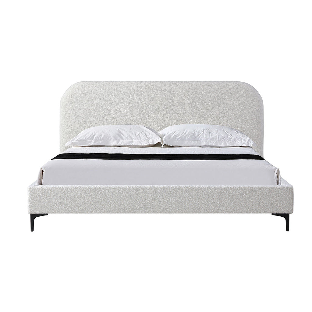 Queen Lazio Bed Frame - Cream White