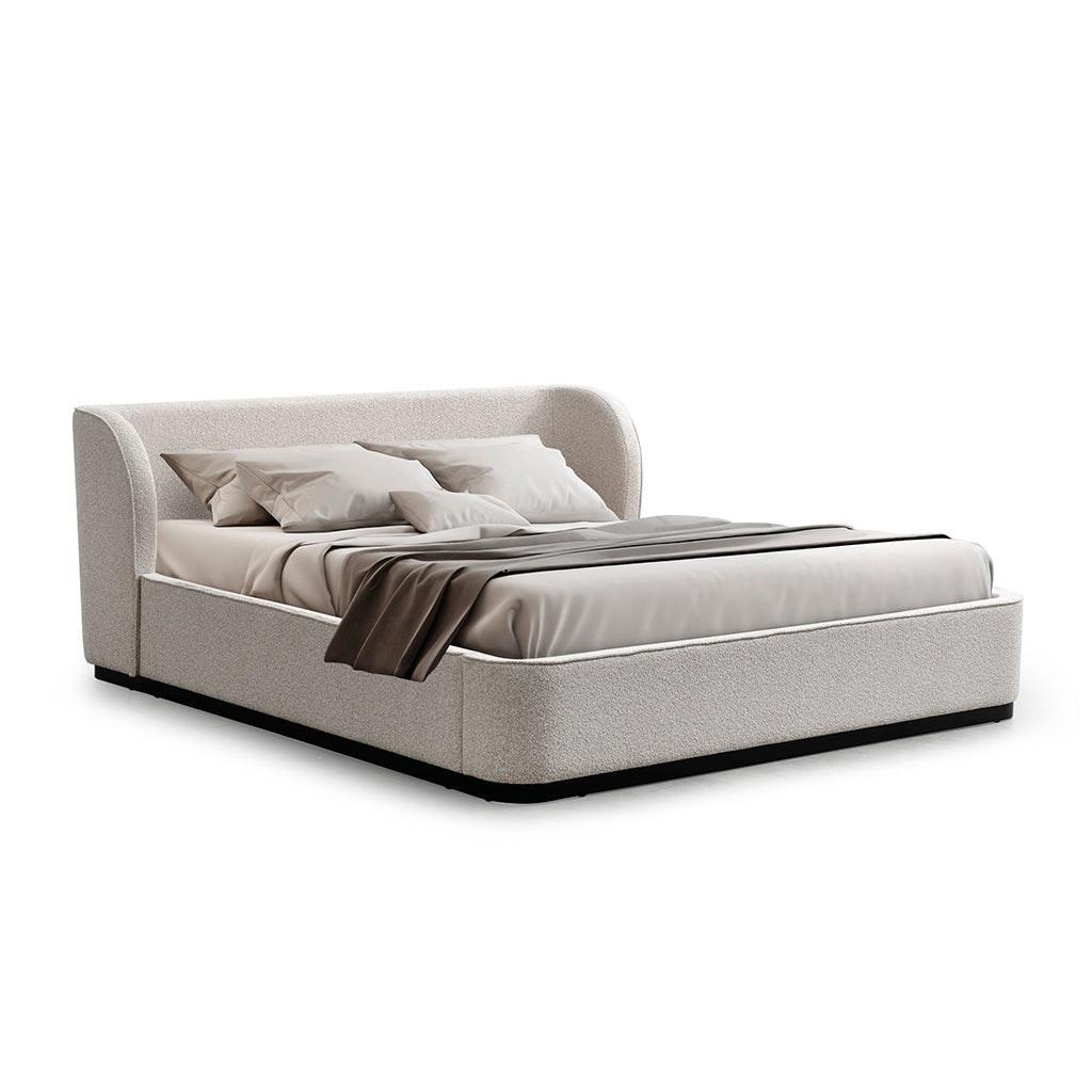 Queen Lazio Bed Frame - Clay Grey