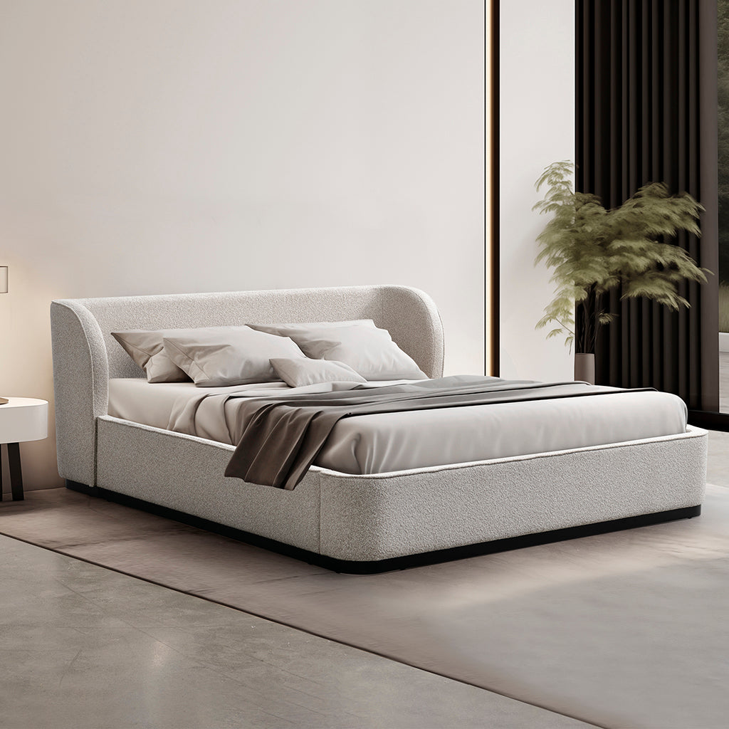 Queen Lazio Bed Frame - Clay Grey