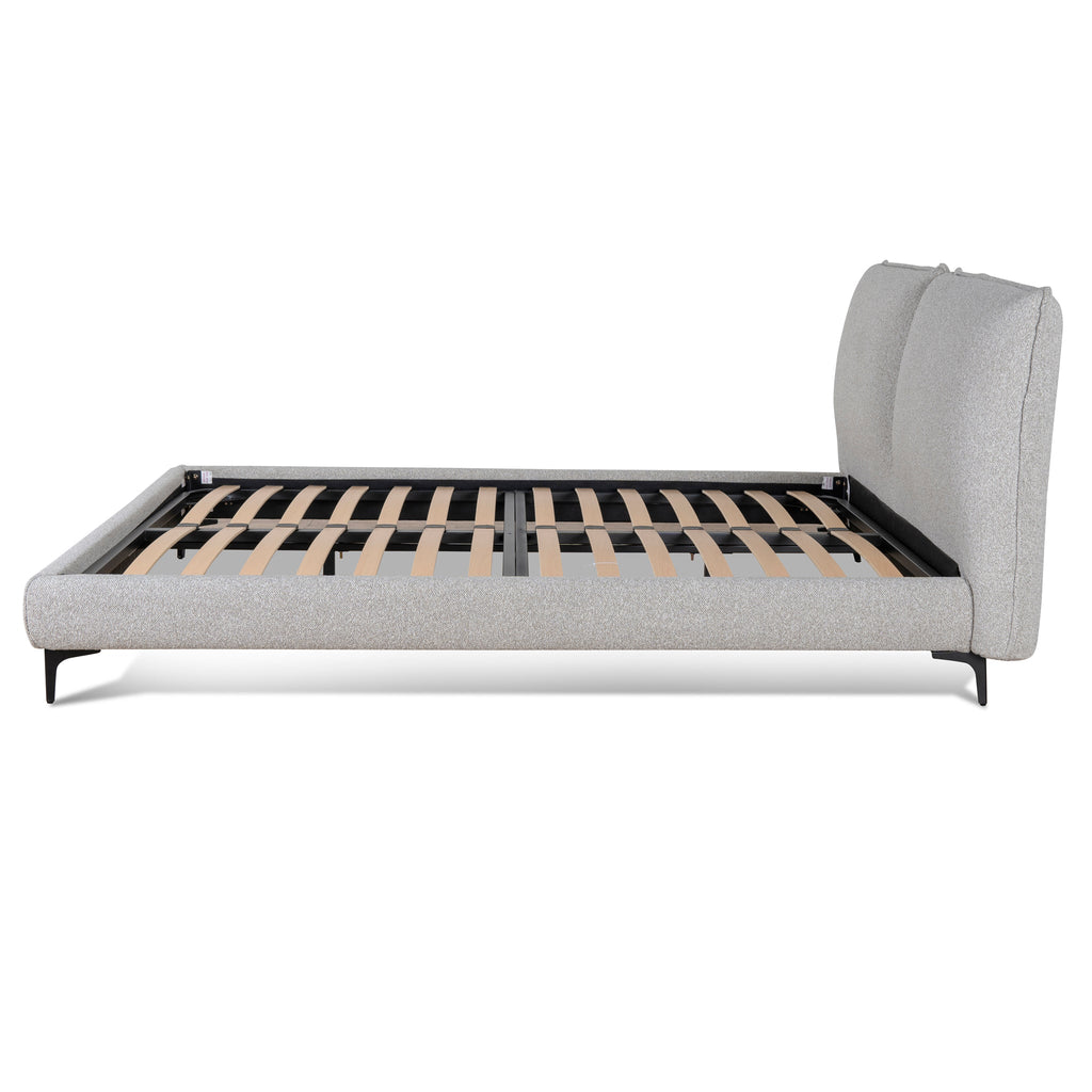 Fabric Queen Lazio Bed Frame - Clay Grey