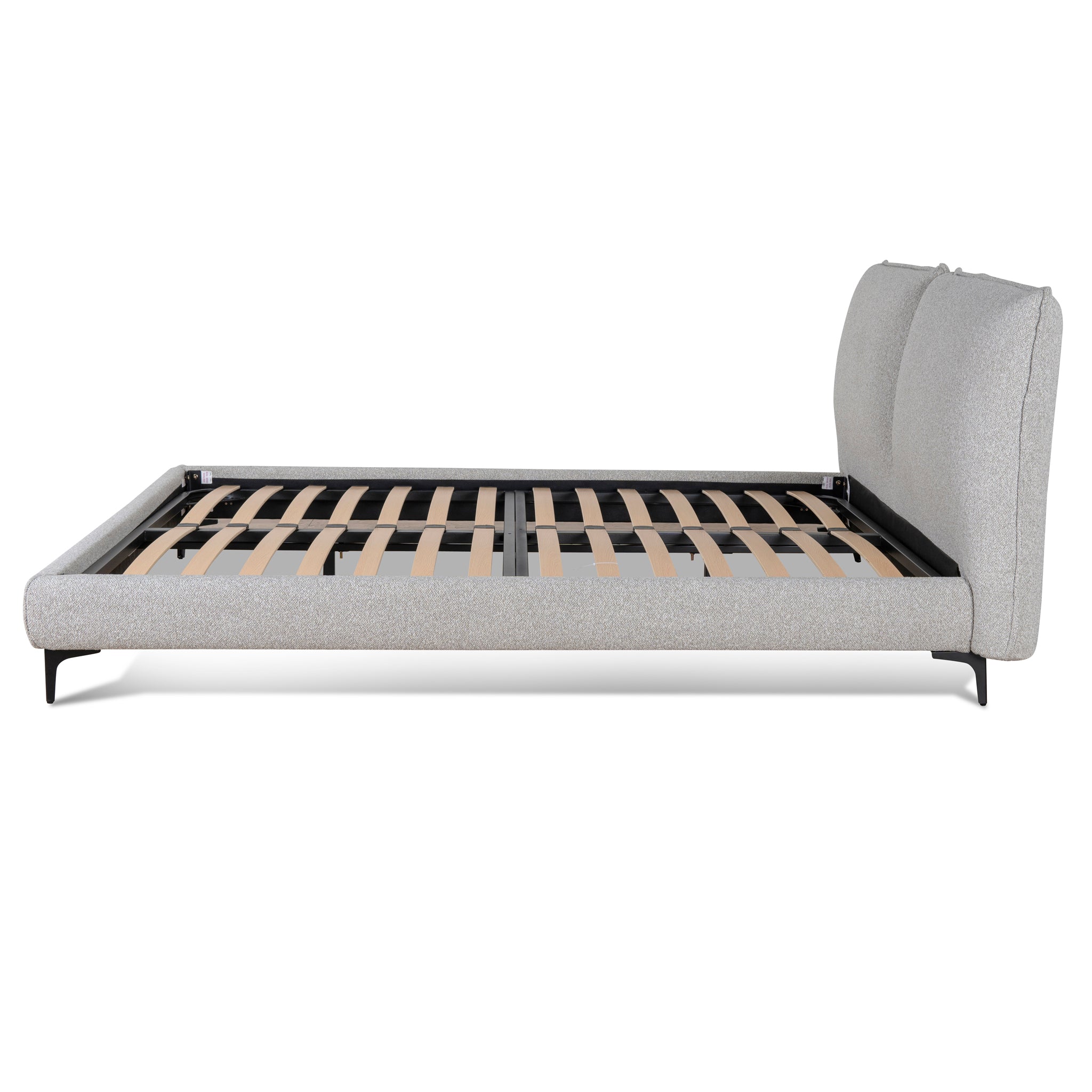 Fabric Queen Lazio Bed Frame - Clay Grey