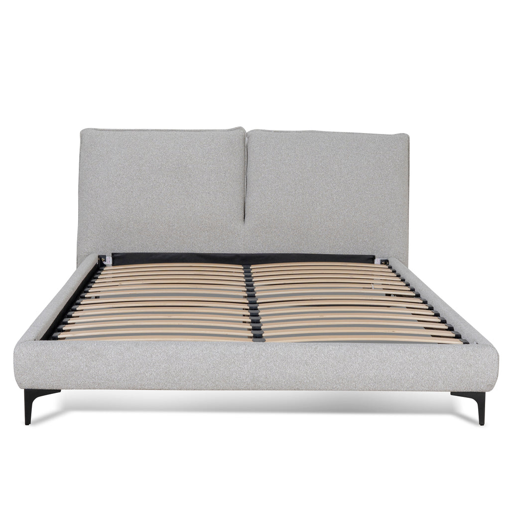 Fabric King Lazio Bed Frame - Clay Grey