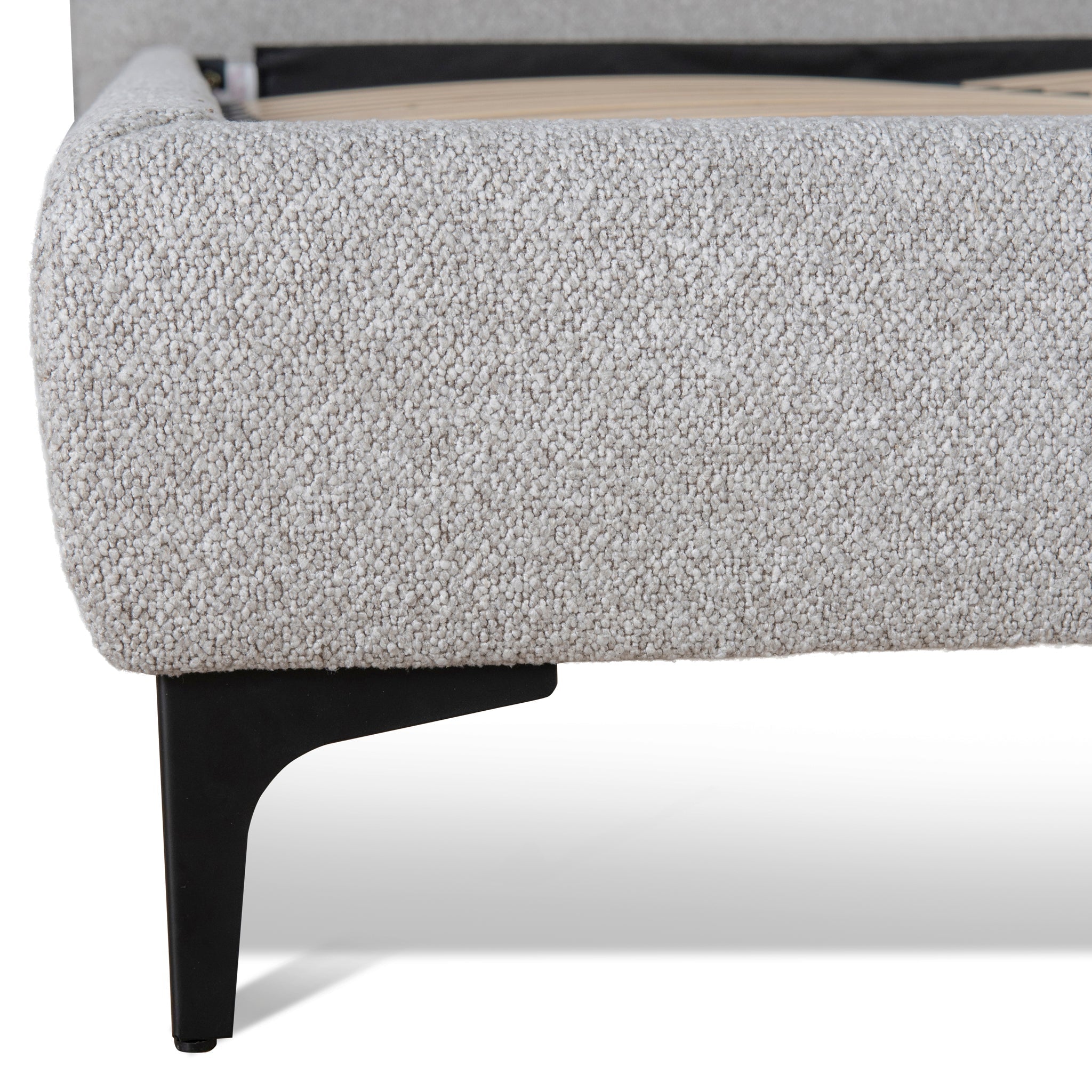 Fabric King Lazio Bed Frame - Clay Grey