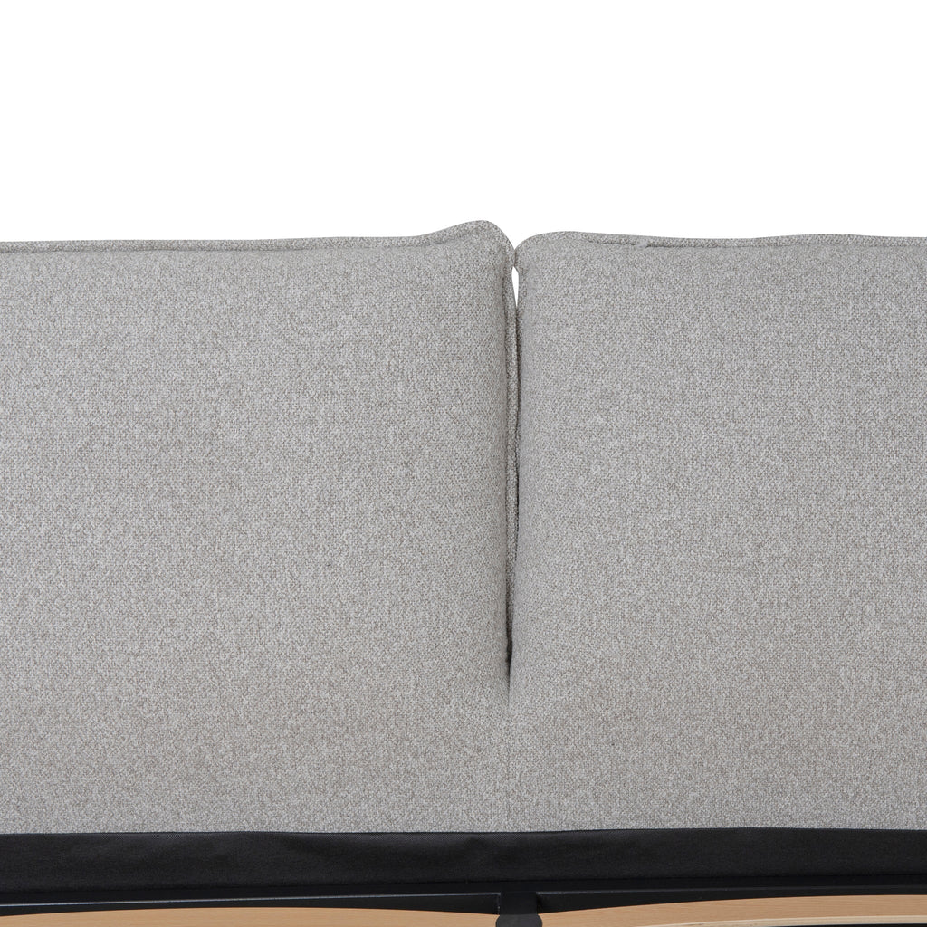 Fabric King Lazio Bed Frame - Clay Grey