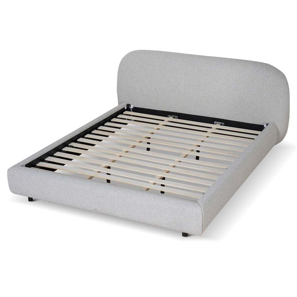 Queen Lazio Bed Frame - Clay Grey