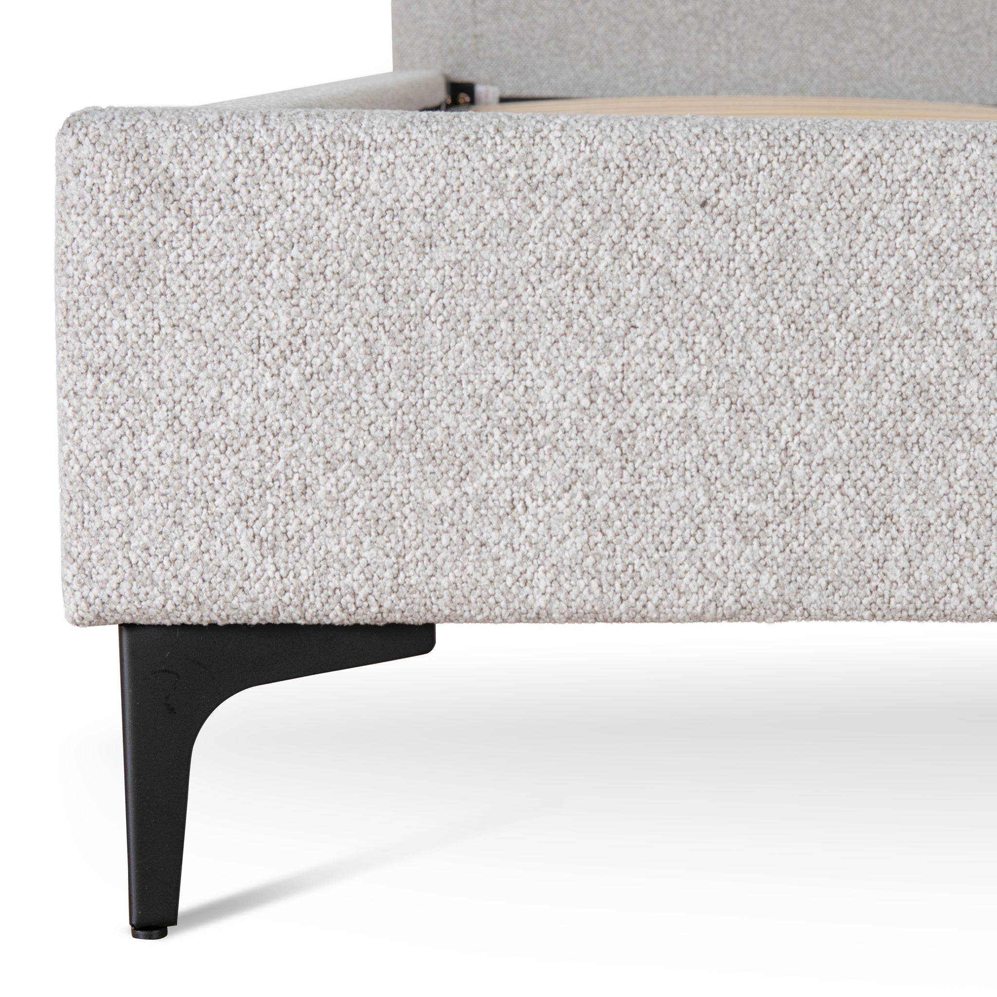 Fabric Queen Lazio Bed Frame - Clay Grey
