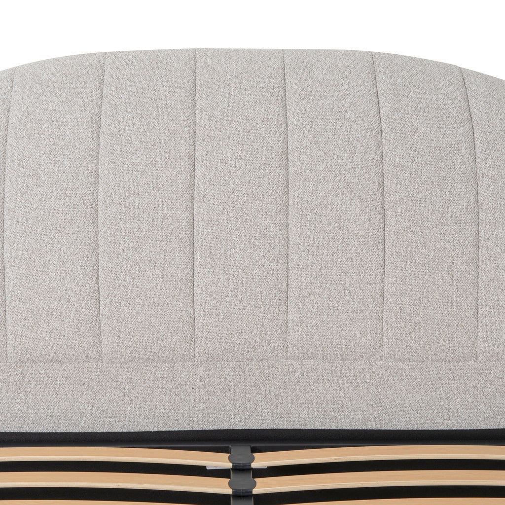 Fabric Queen Lazio Bed Frame - Clay Grey