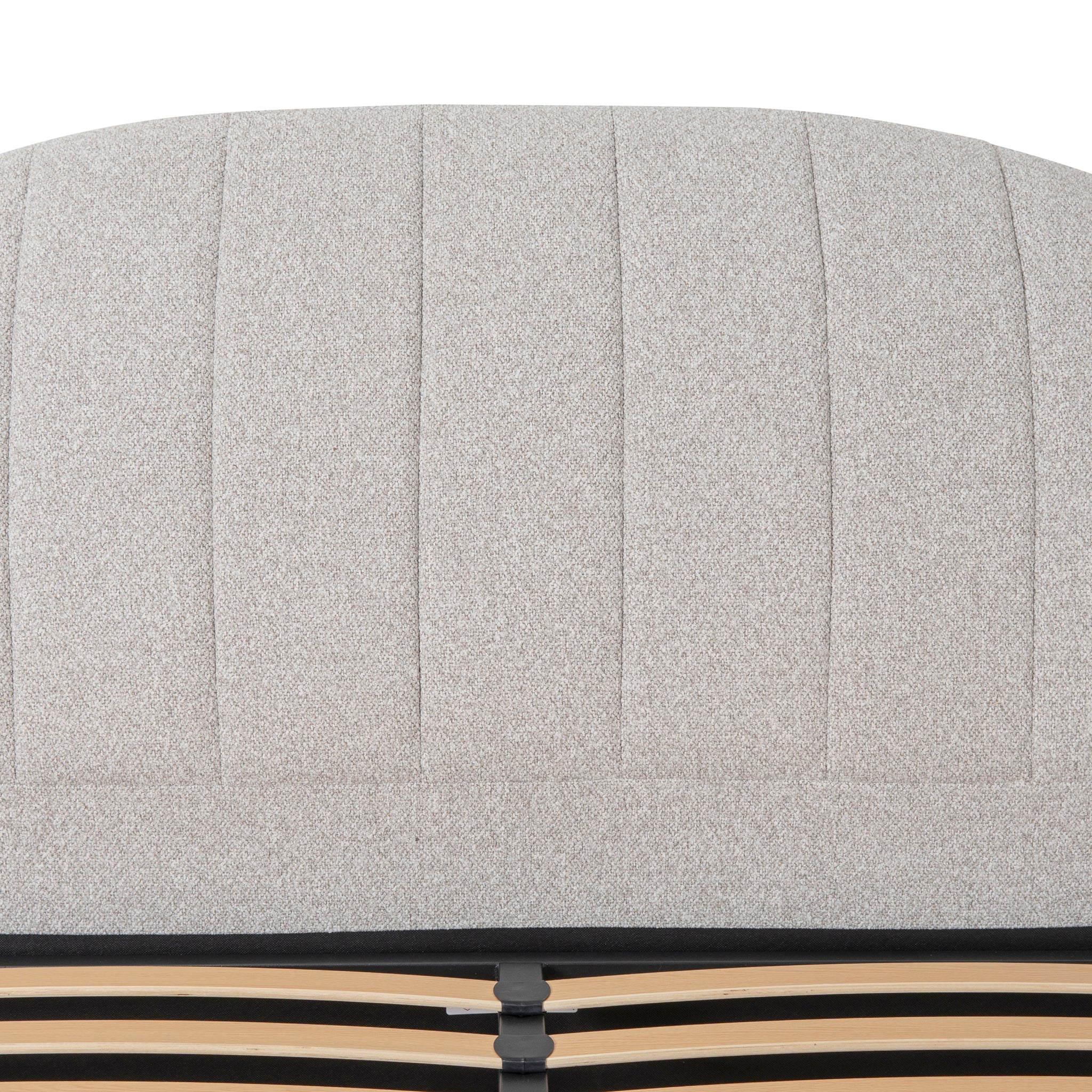 Fabric Queen Lazio Bed Frame - Clay Grey