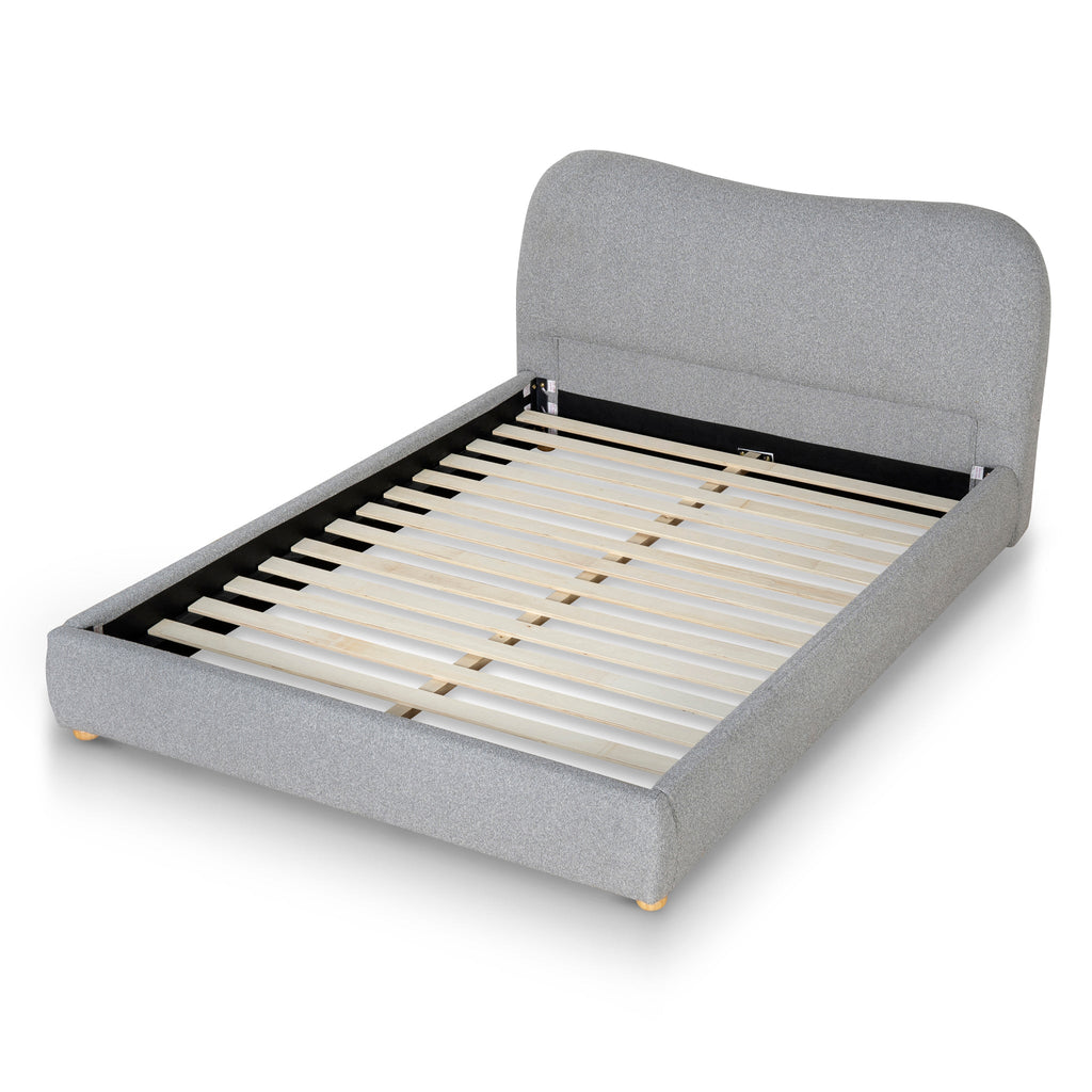 Queen Lazio Bed Frame - Storm Grey