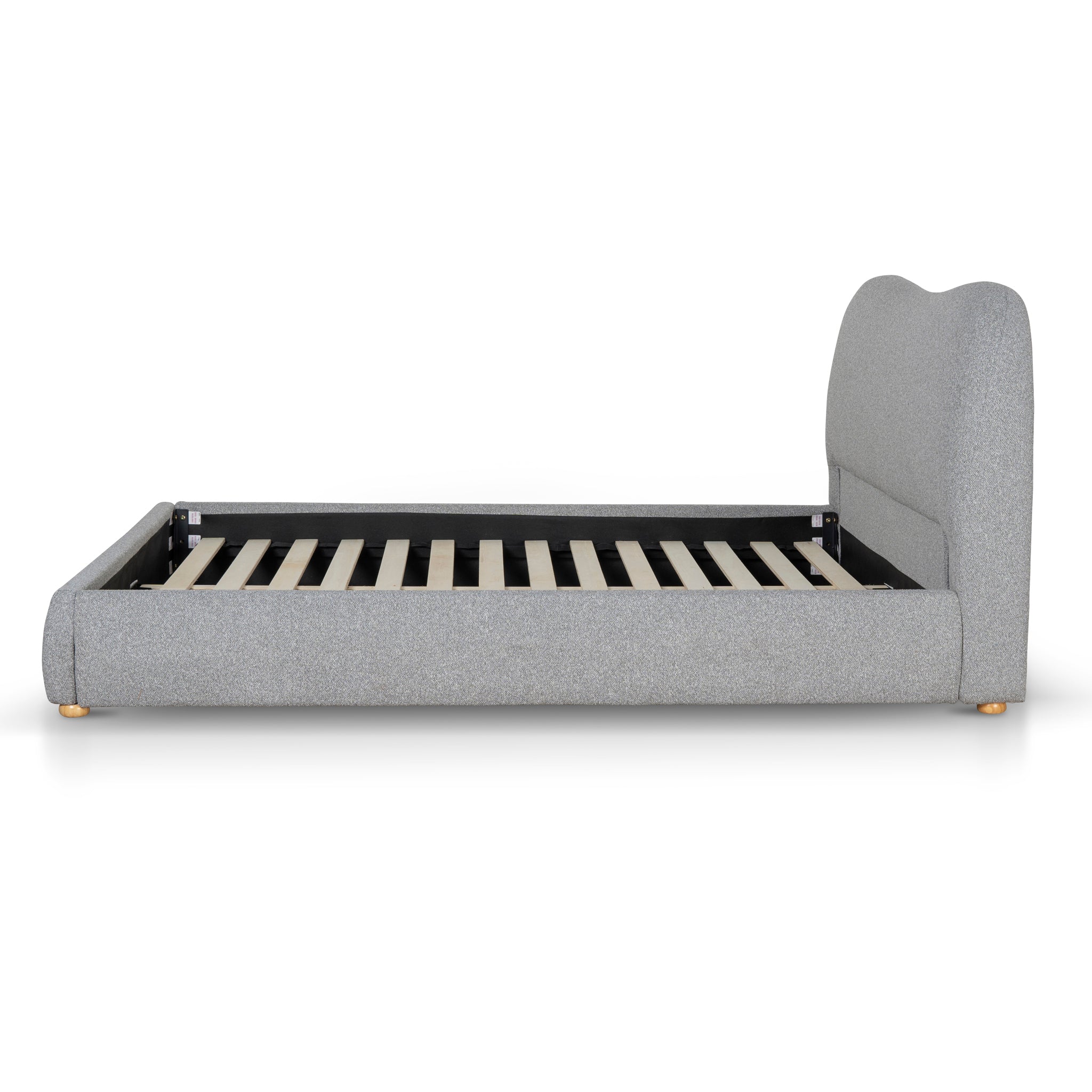 Queen Lazio Bed Frame - Storm Grey