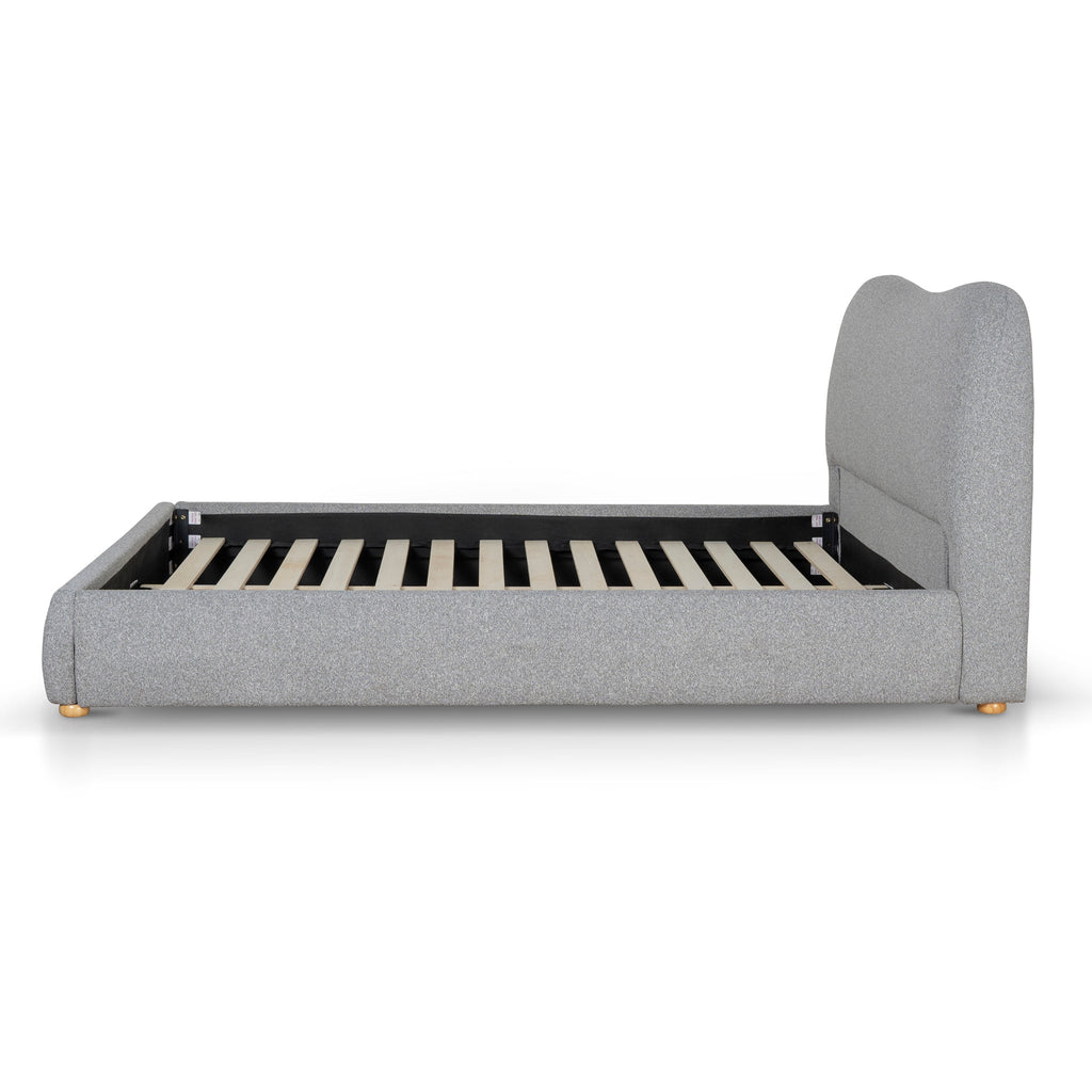 King Lazio Bed Frame - Storm Grey