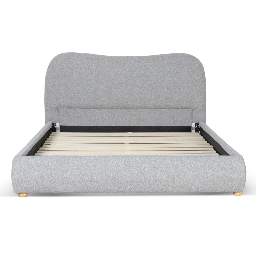 King Lazio Bed Frame - Storm Grey