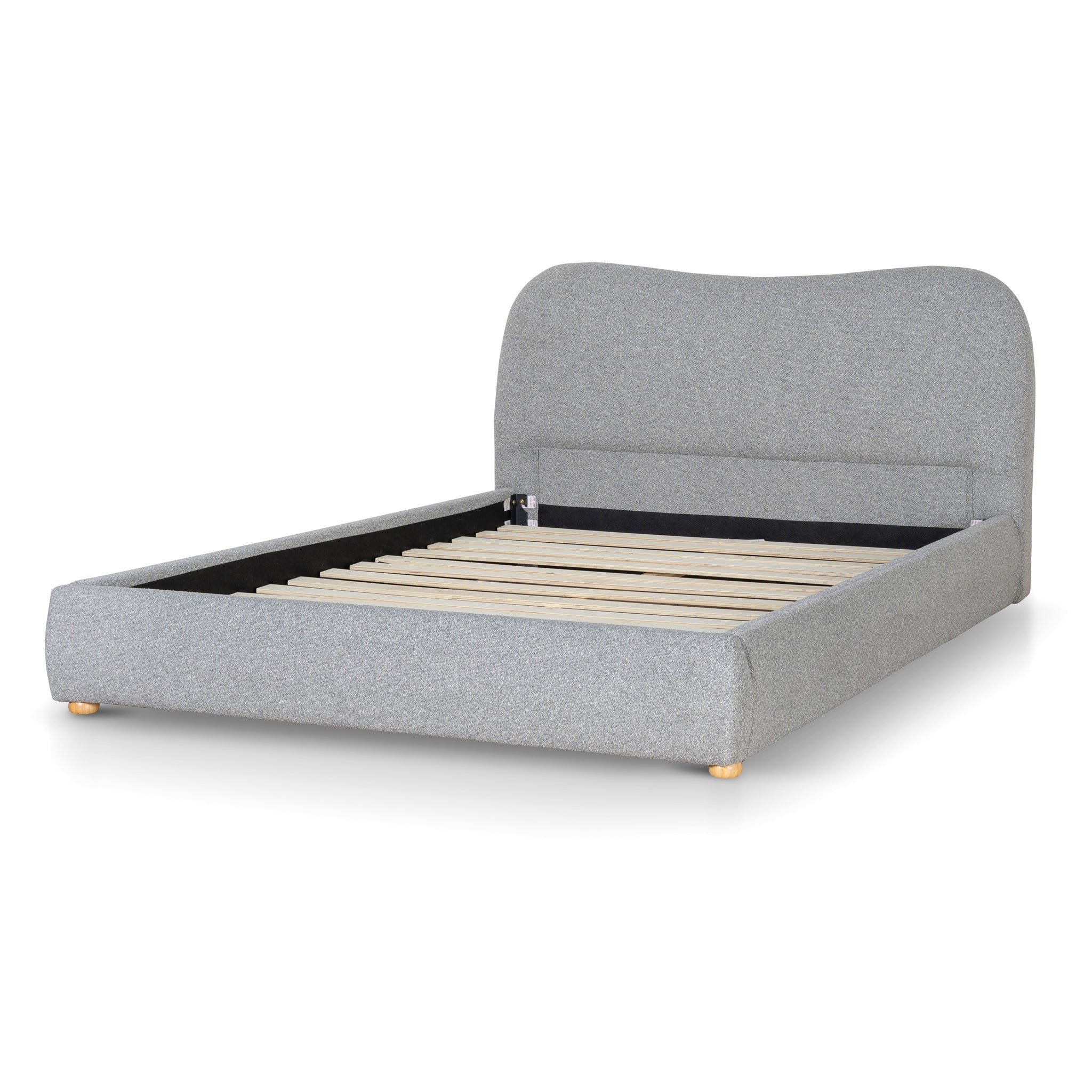 King Lazio Bed Frame - Storm Grey
