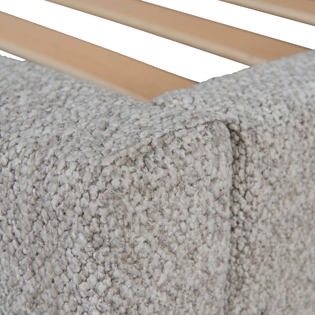 King Lazio Bed Frame - Clay Grey