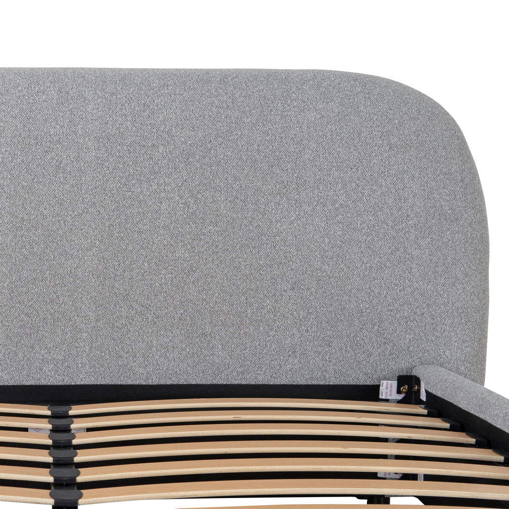 King Lazio Bed Frame - Storm Grey