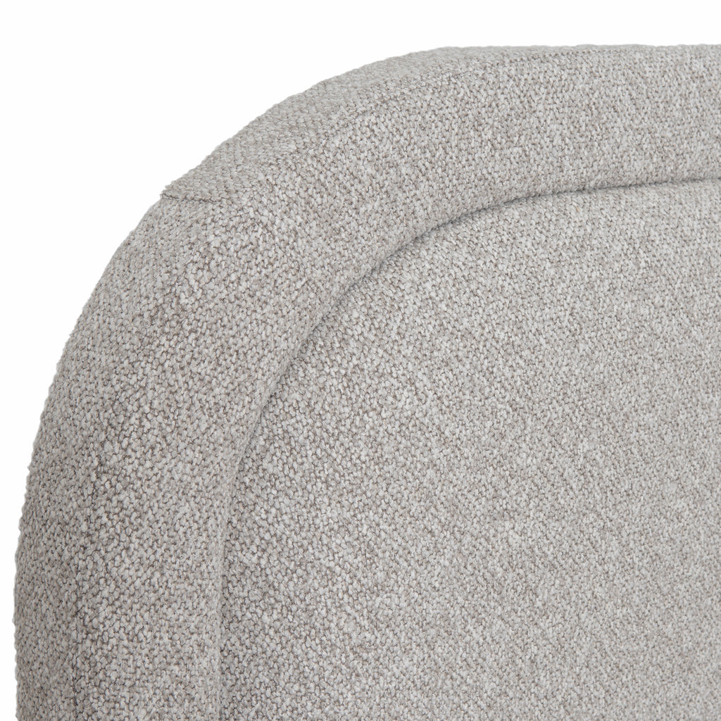 Fabric Queen Lazio Bed Frame - Clay Grey