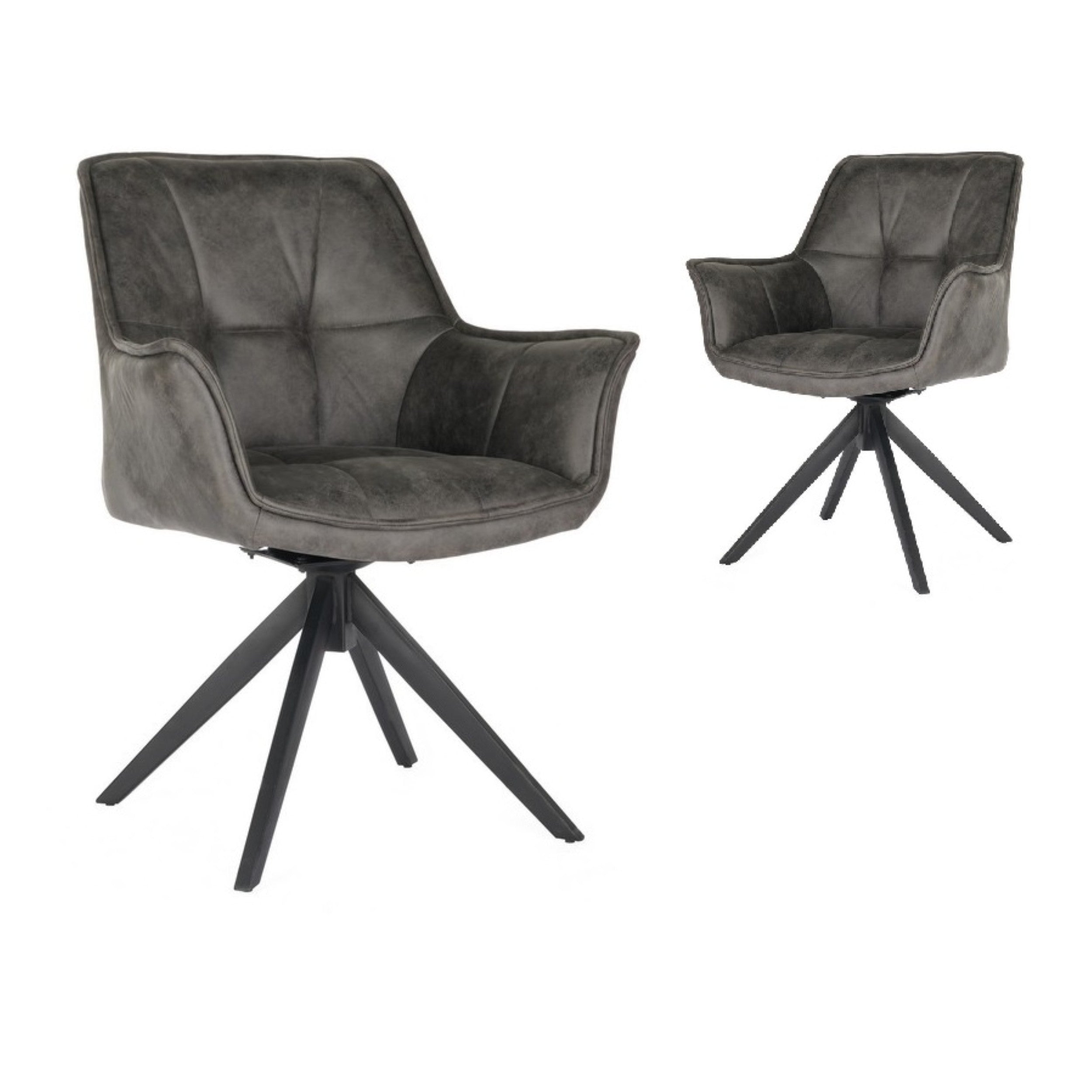 Luma Dining Chairs Grey  (Set of 2)
