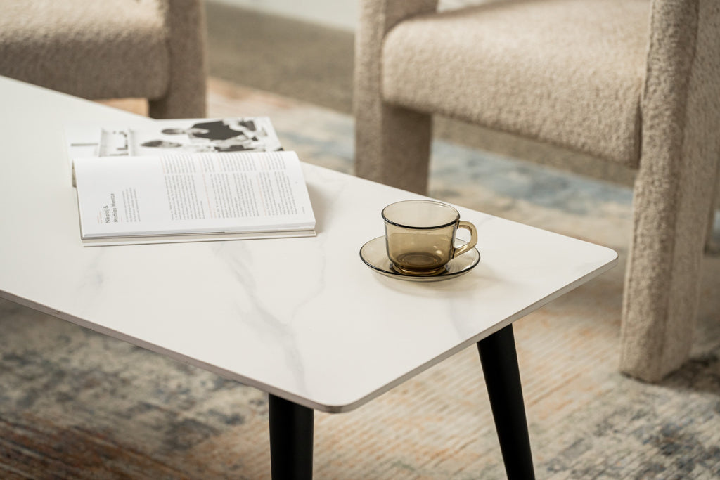 Marlow Coffee Table Snow White Ceramic