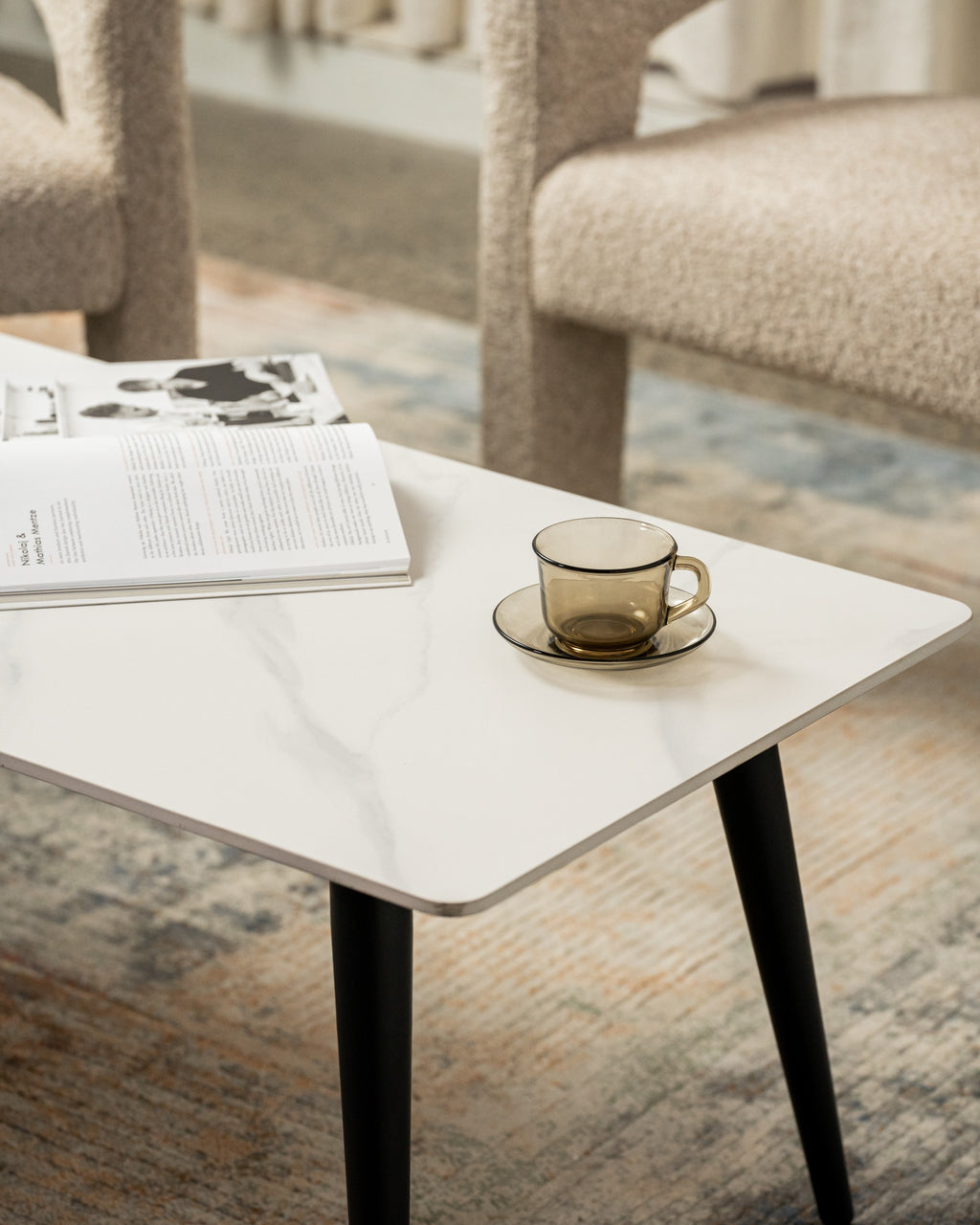 Marlow Coffee Table Snow White Ceramic