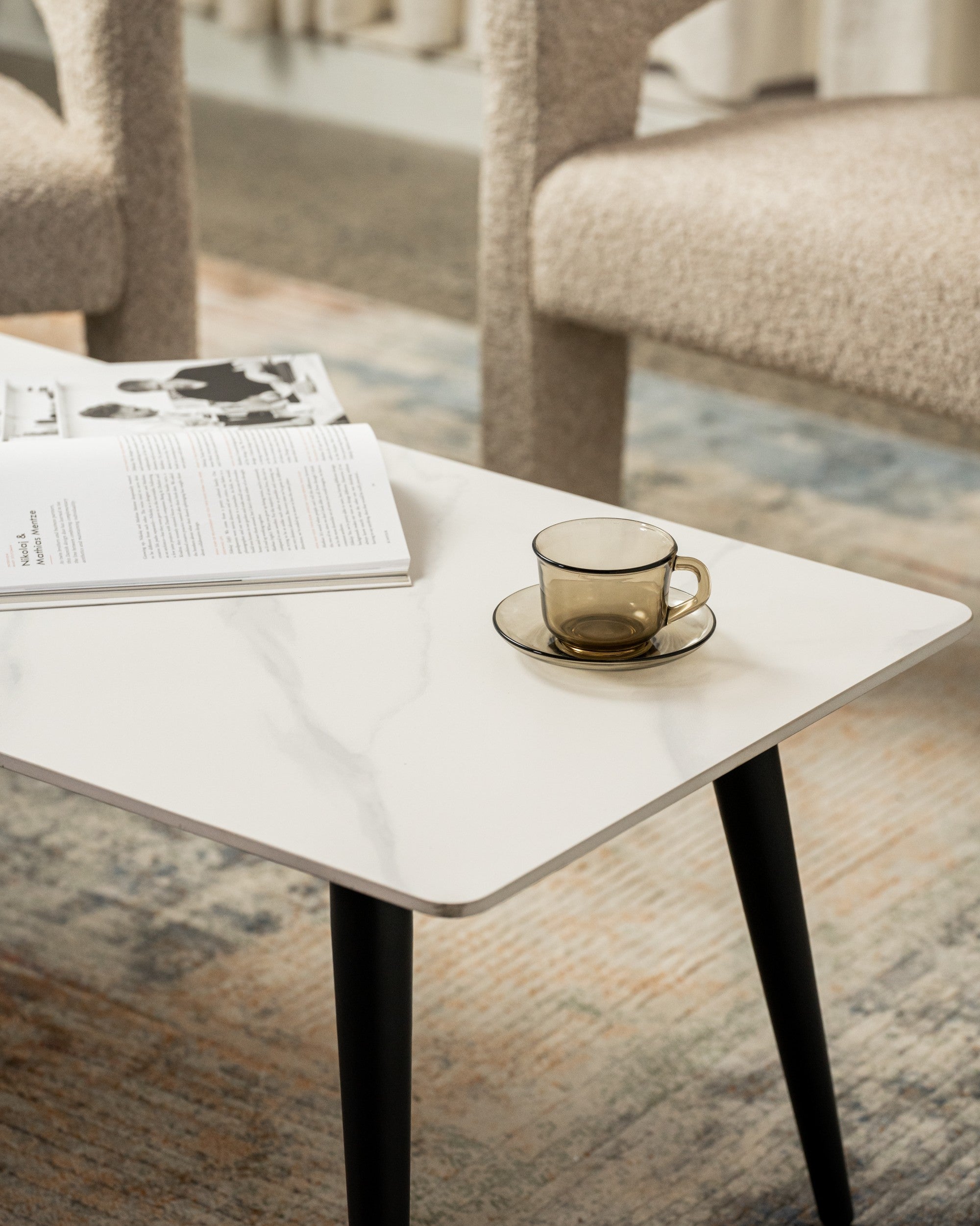 Marlow Coffee Table Snow White Ceramic