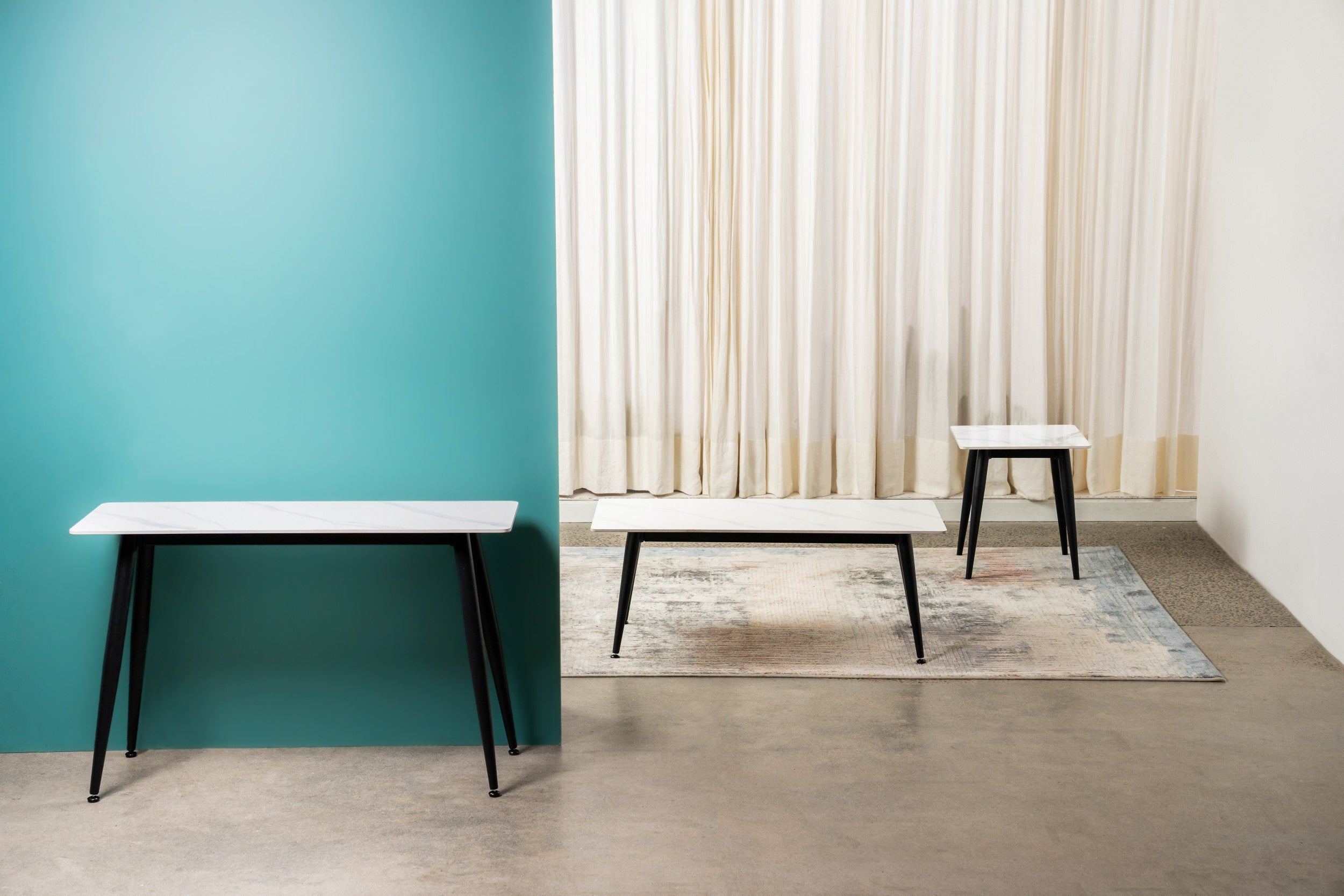 Marlow Side Table Snow White Ceramic