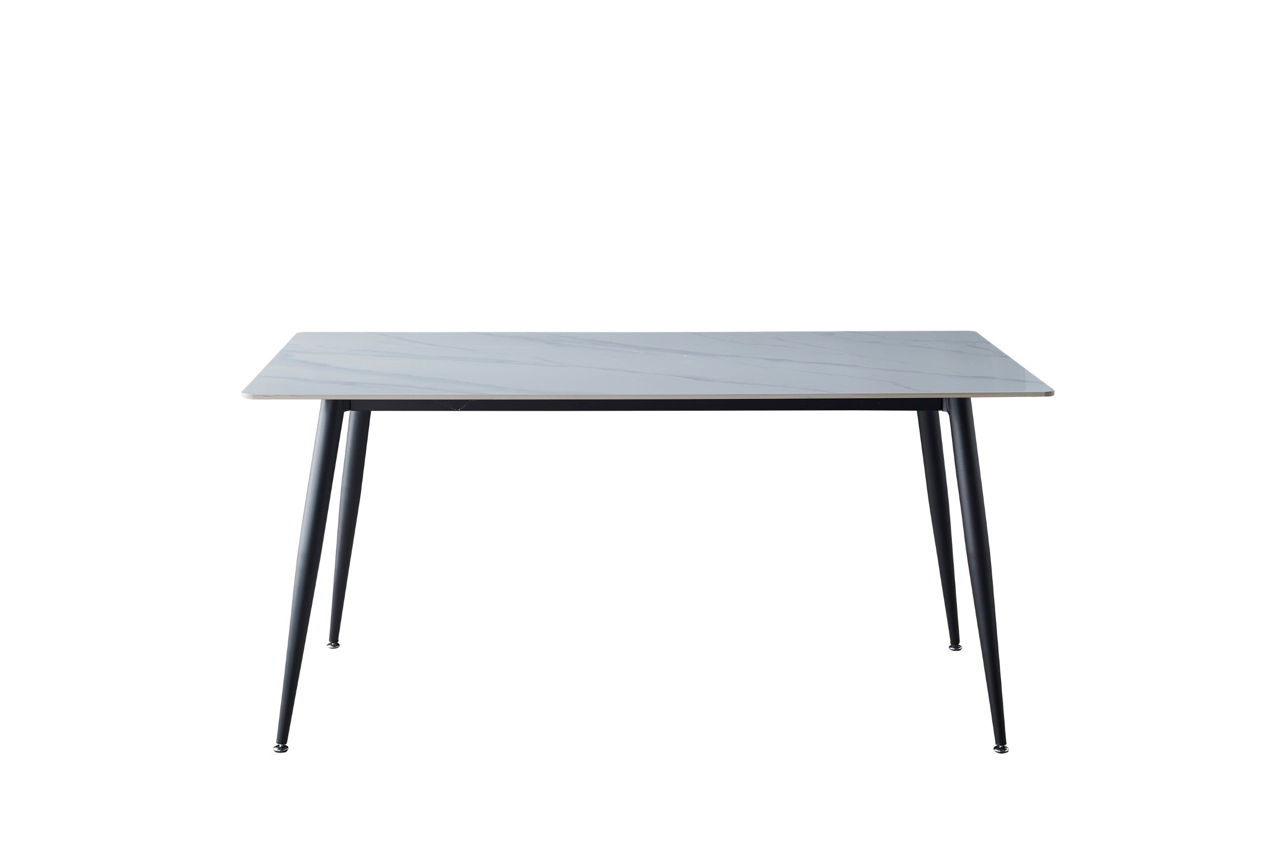 Marlow Large Dining Table Snow White Ceramic