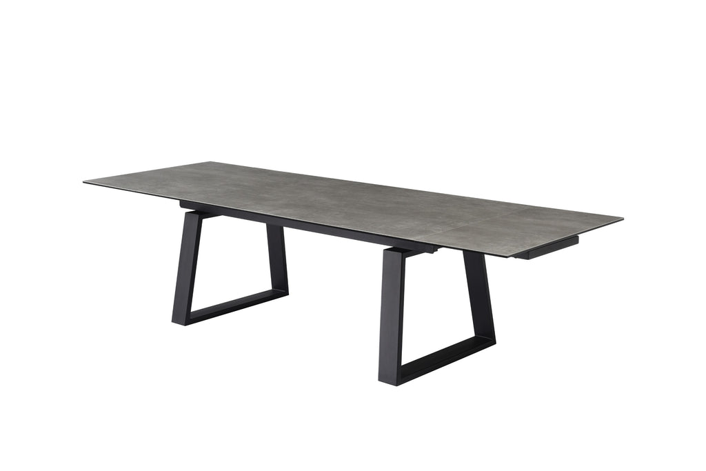 Stratum Extension Dining Table Andesite Ceramic
