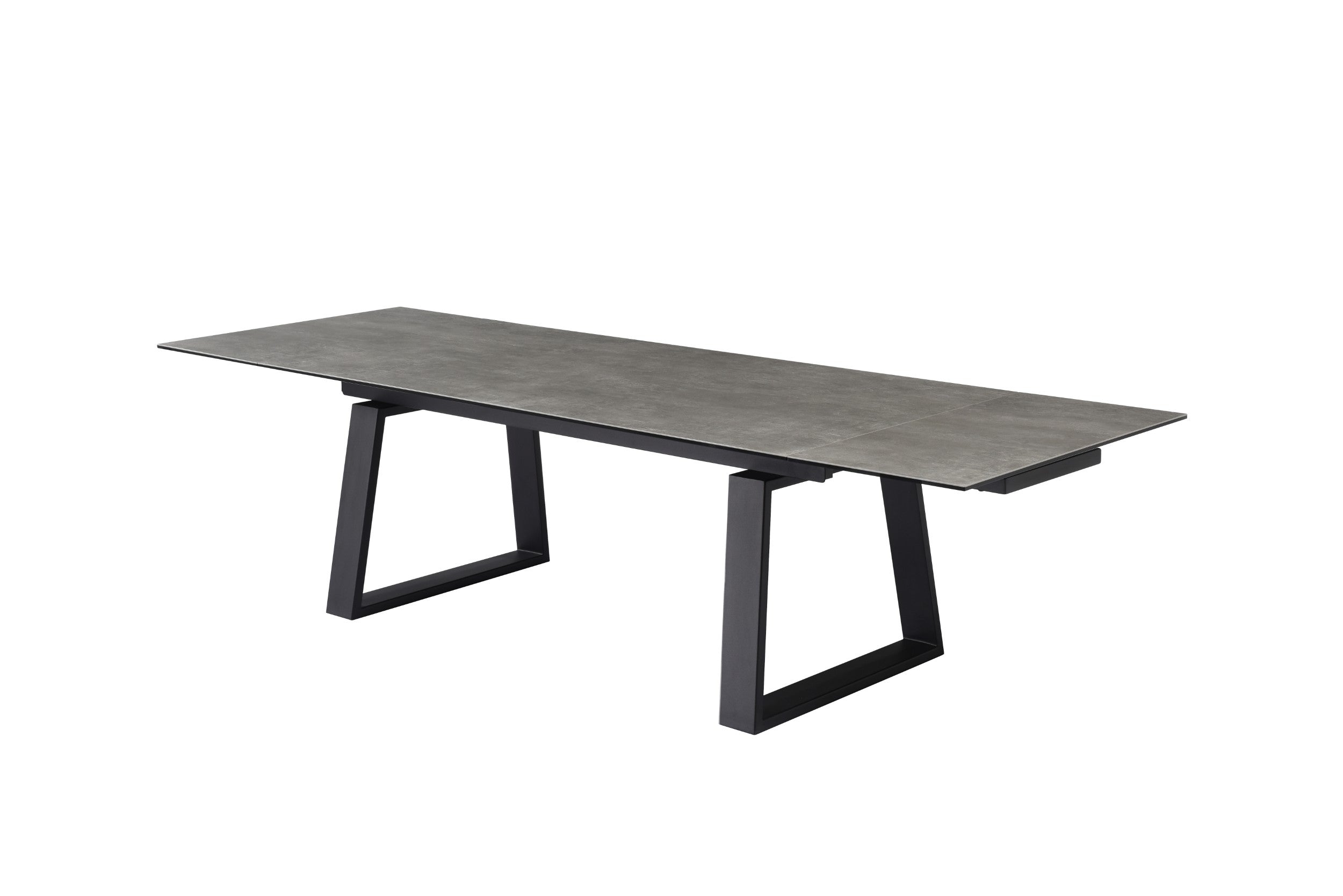 Stratum Extension Dining Table Andesite Ceramic