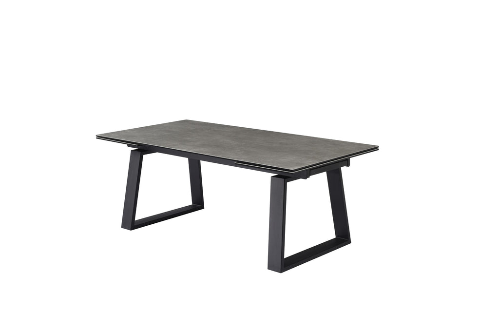 Stratum Extension Dining Table Andesite Ceramic