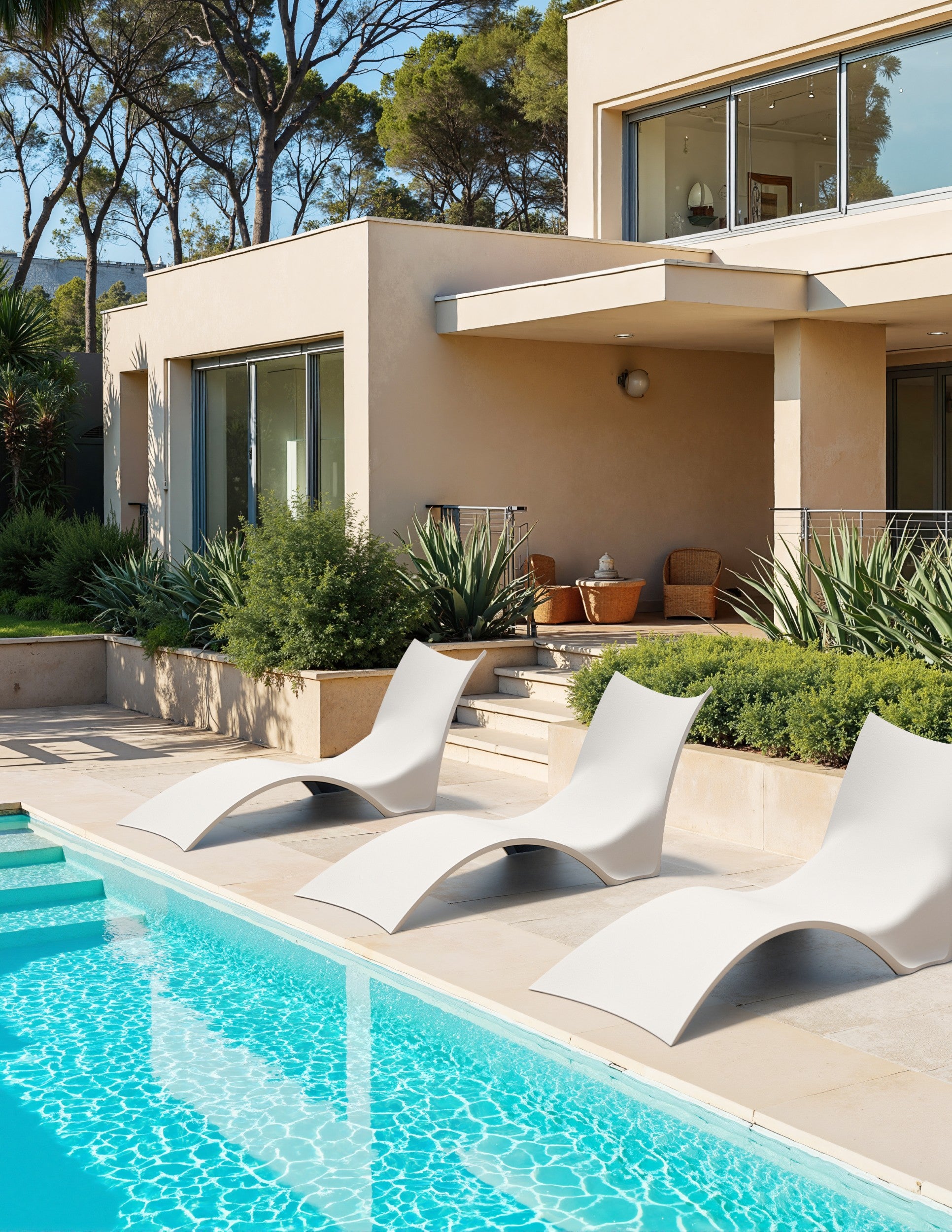 Seagrass Sun Lounger White