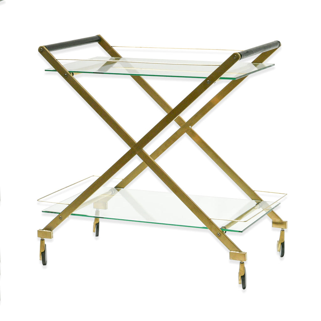 Brushed Gold Amalfi Bar Cart