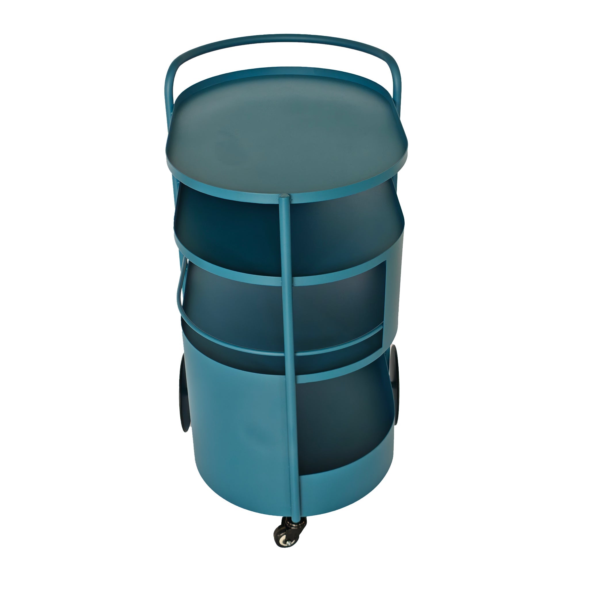 63cm Amalfi Bar Cart - Navy Blue