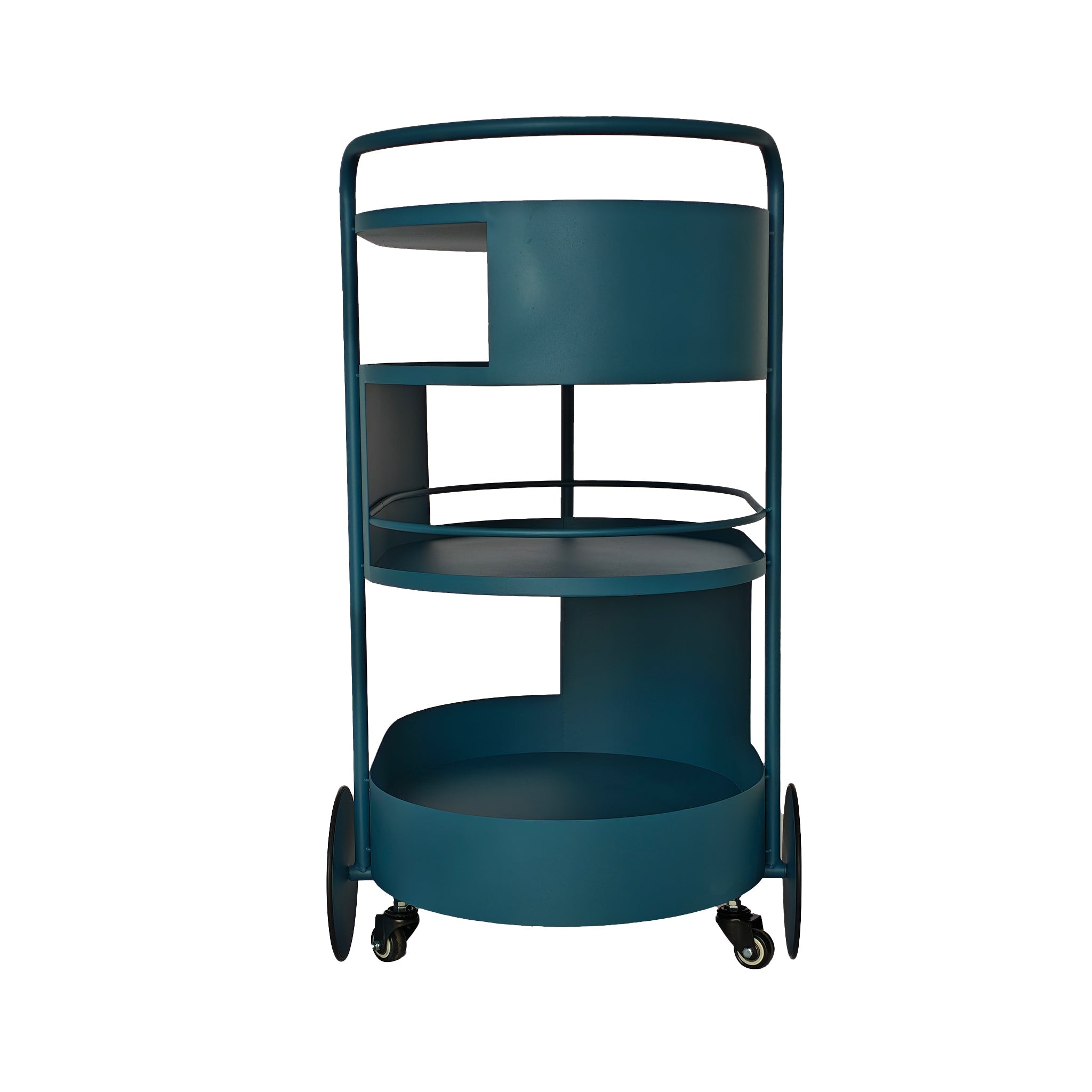 63cm Amalfi Bar Cart - Navy Blue