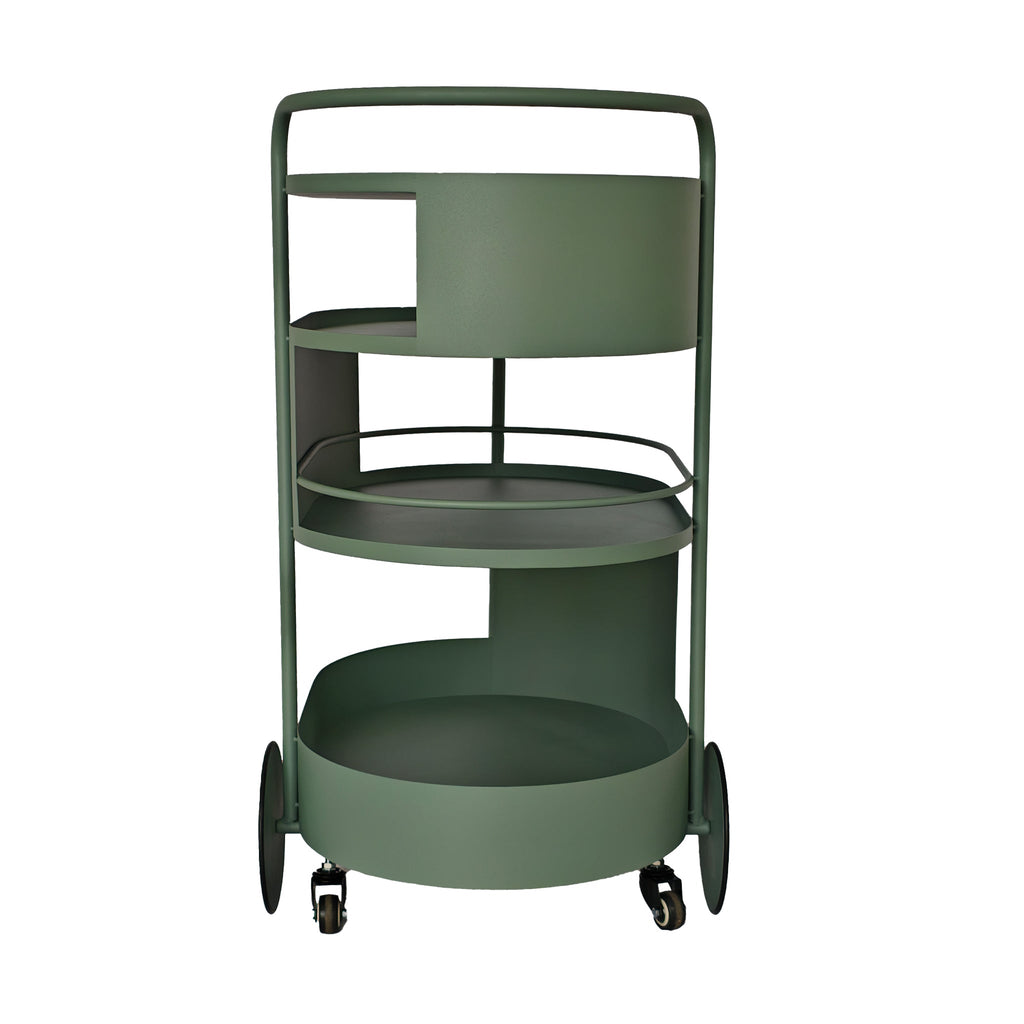 63cm Amalfi Bar Cart - Sage Green