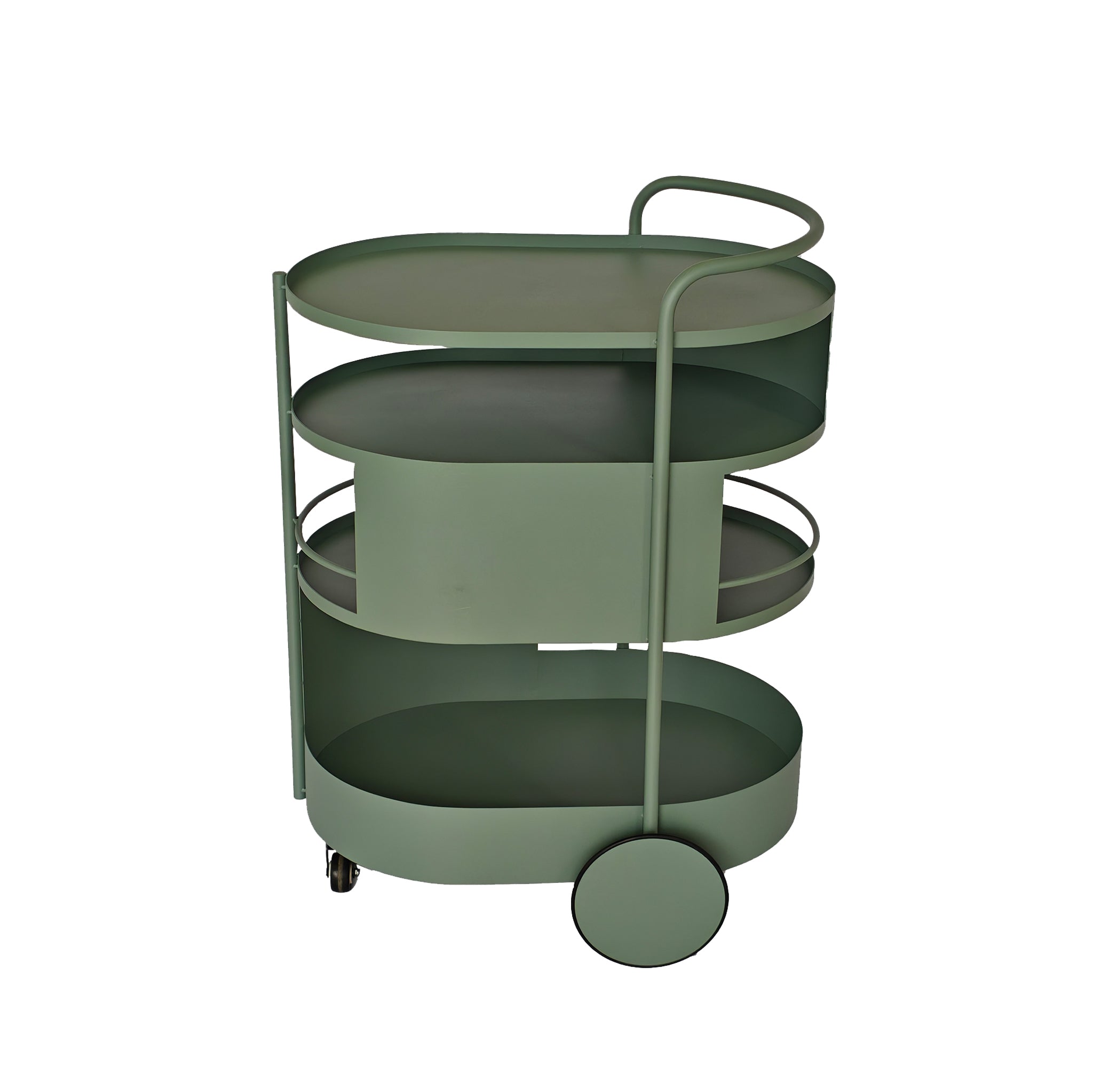 63cm Amalfi Bar Cart - Sage Green