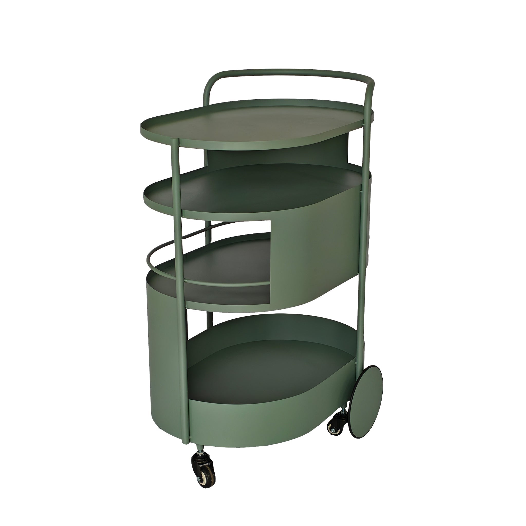 63cm Amalfi Bar Cart - Sage Green