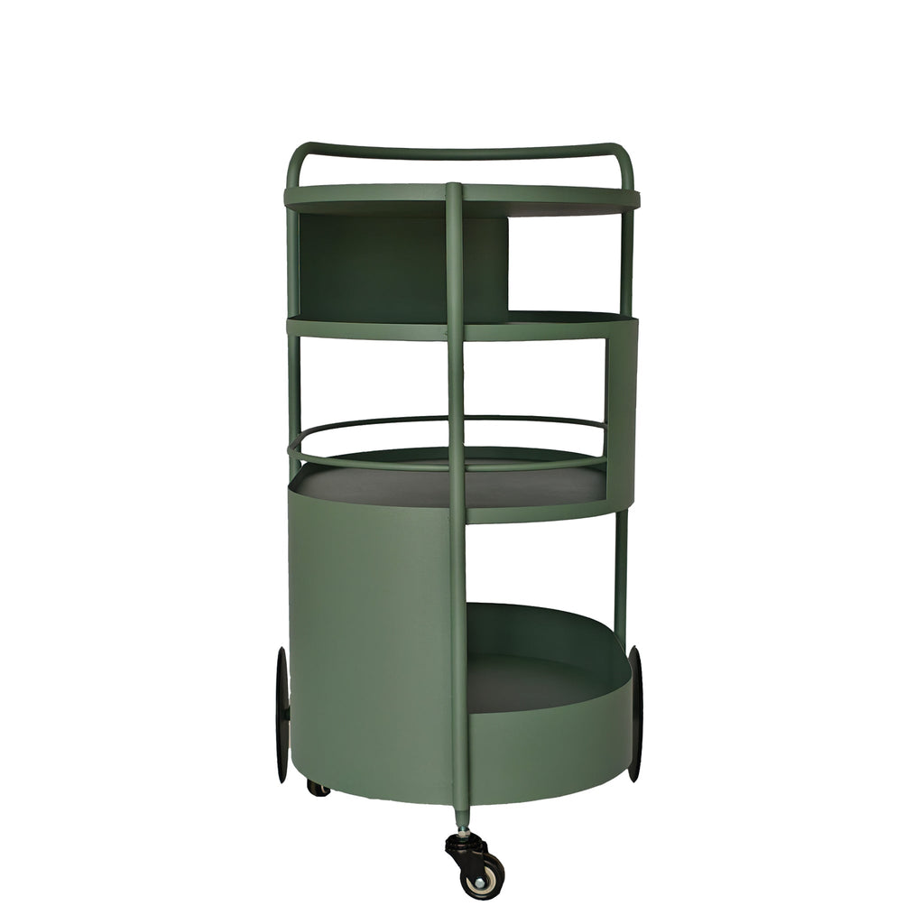 63cm Amalfi Bar Cart - Sage Green