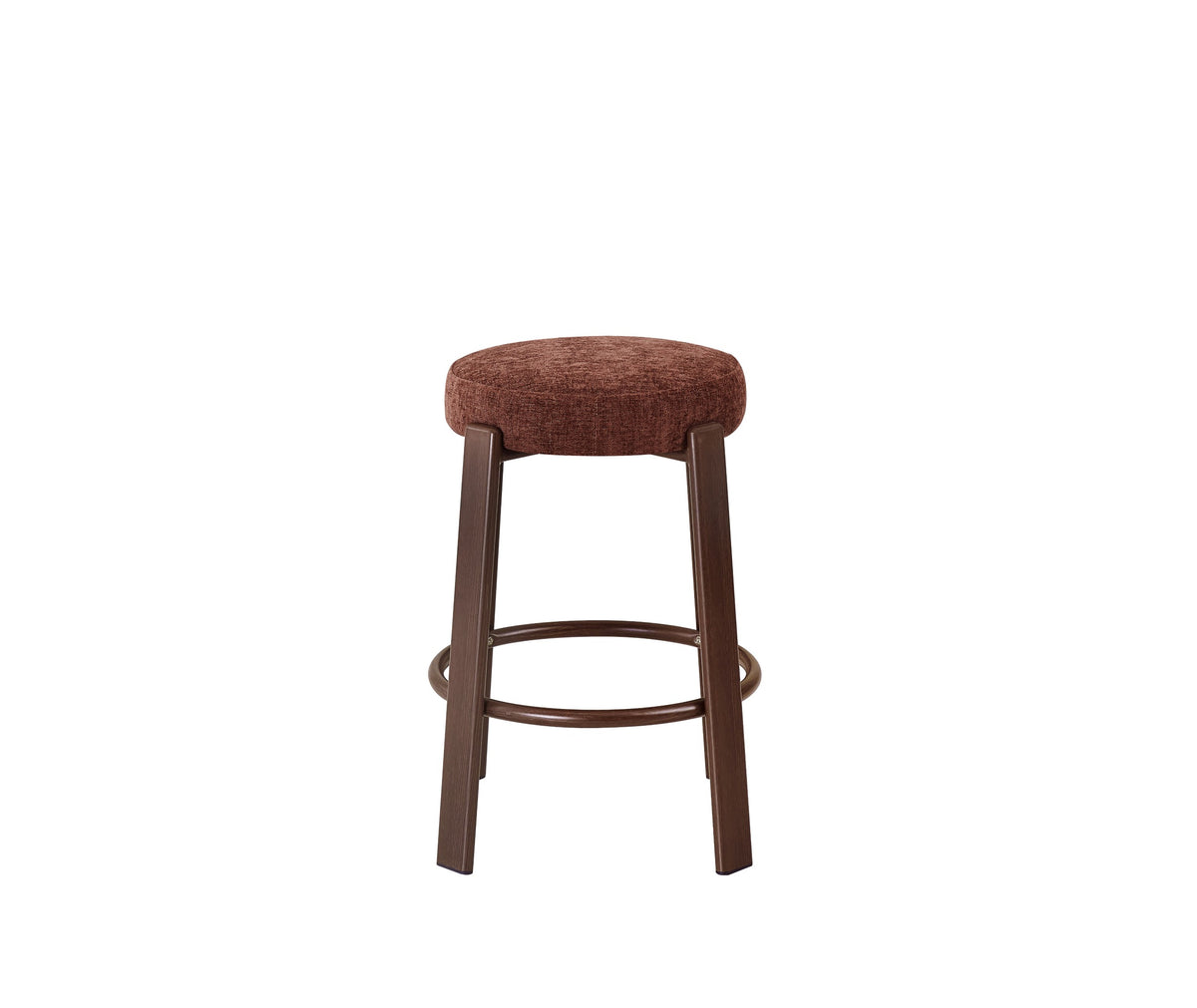 Bravena Bar Stool Rust / Walnut (Set of 2)