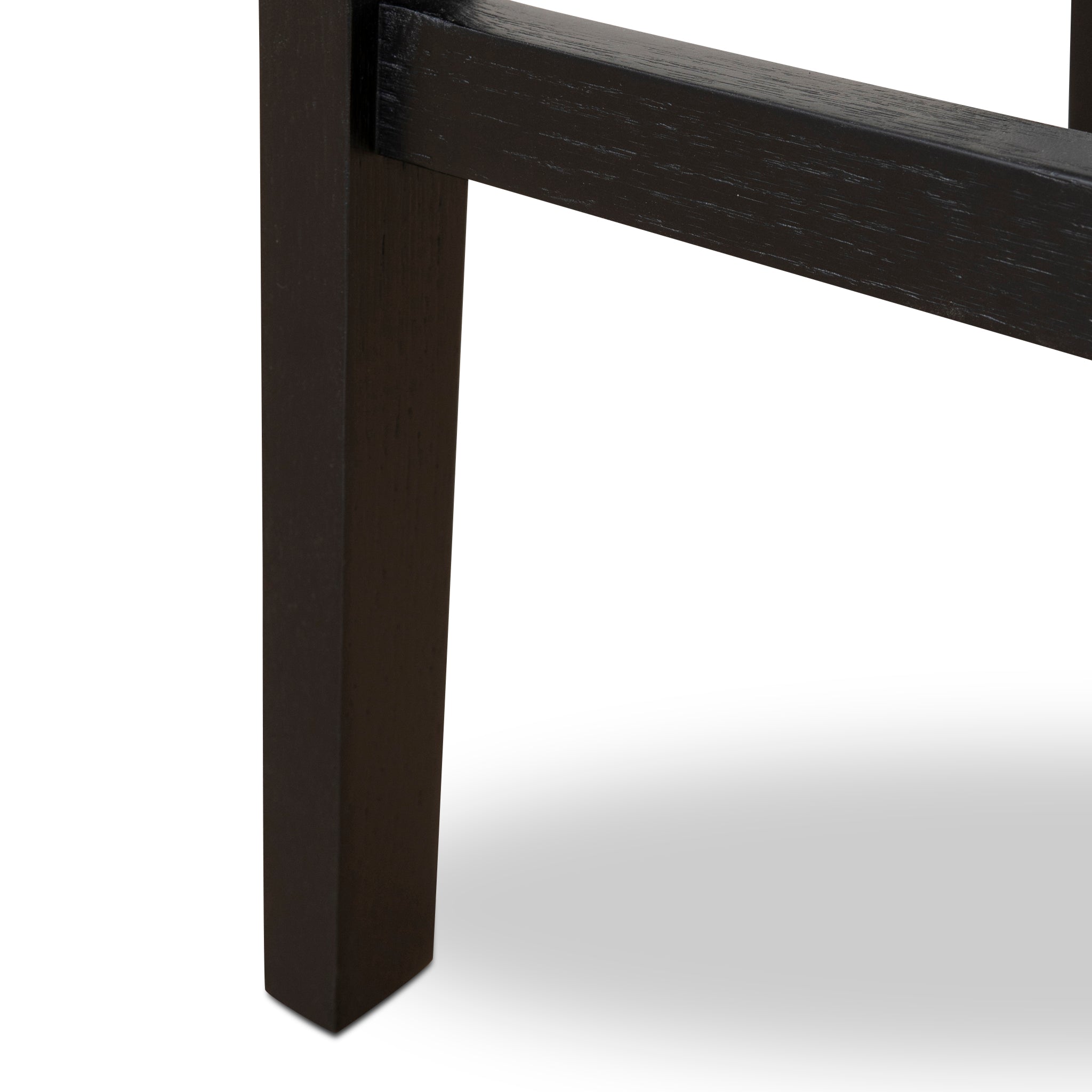 Black Amalfi Bar Stool - Grey Seat