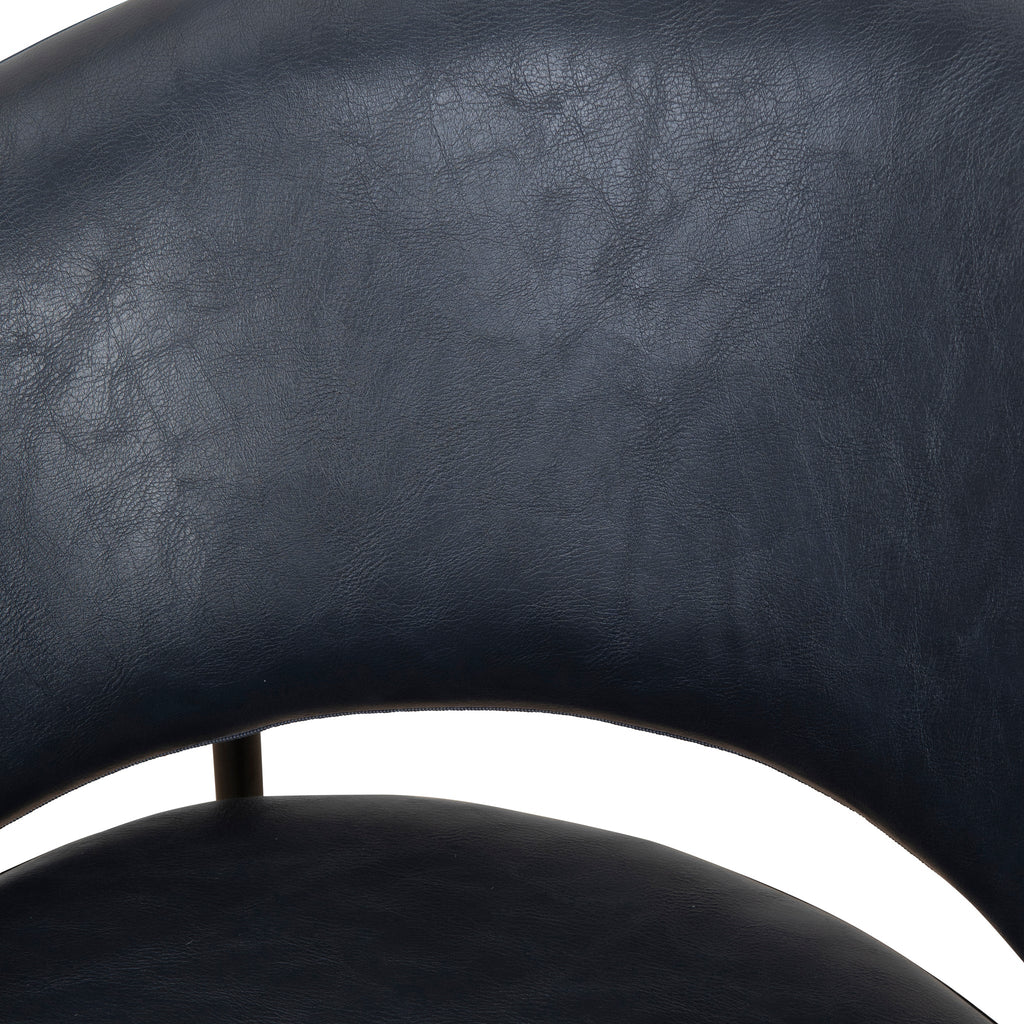 Fabric Amalfi Bar Stool - Full Black (Set of 2)