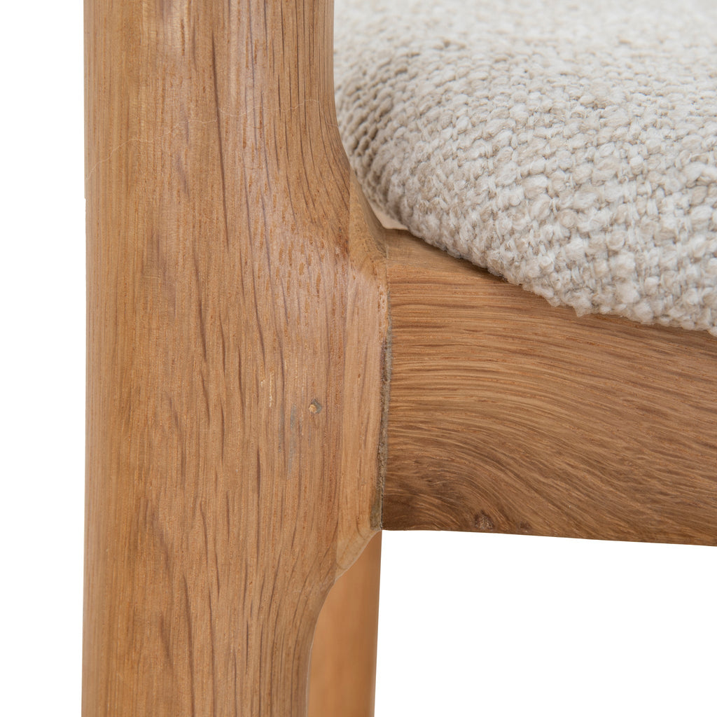 65cm Natural Amalfi Bar Stool - Beige (Set of 2)