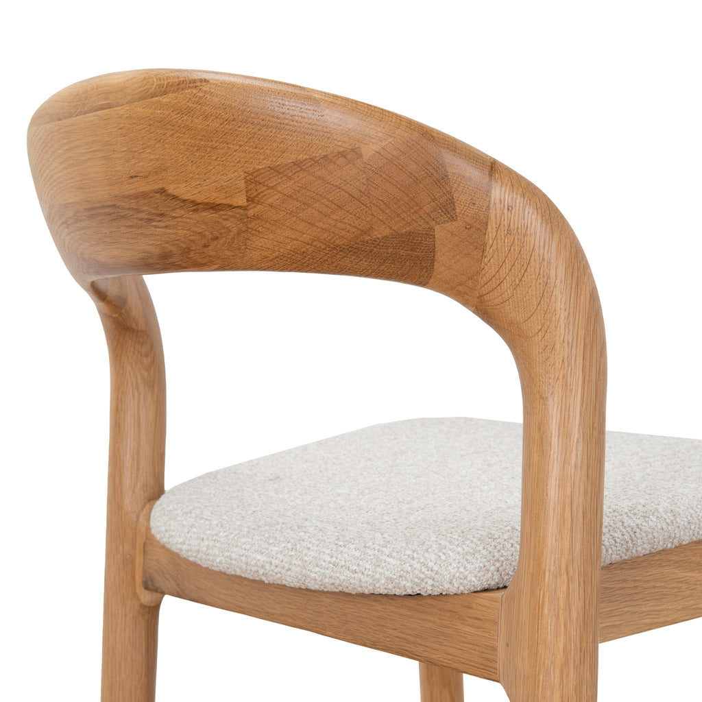 65cm Natural Amalfi Bar Stool - Beige (Set of 2)
