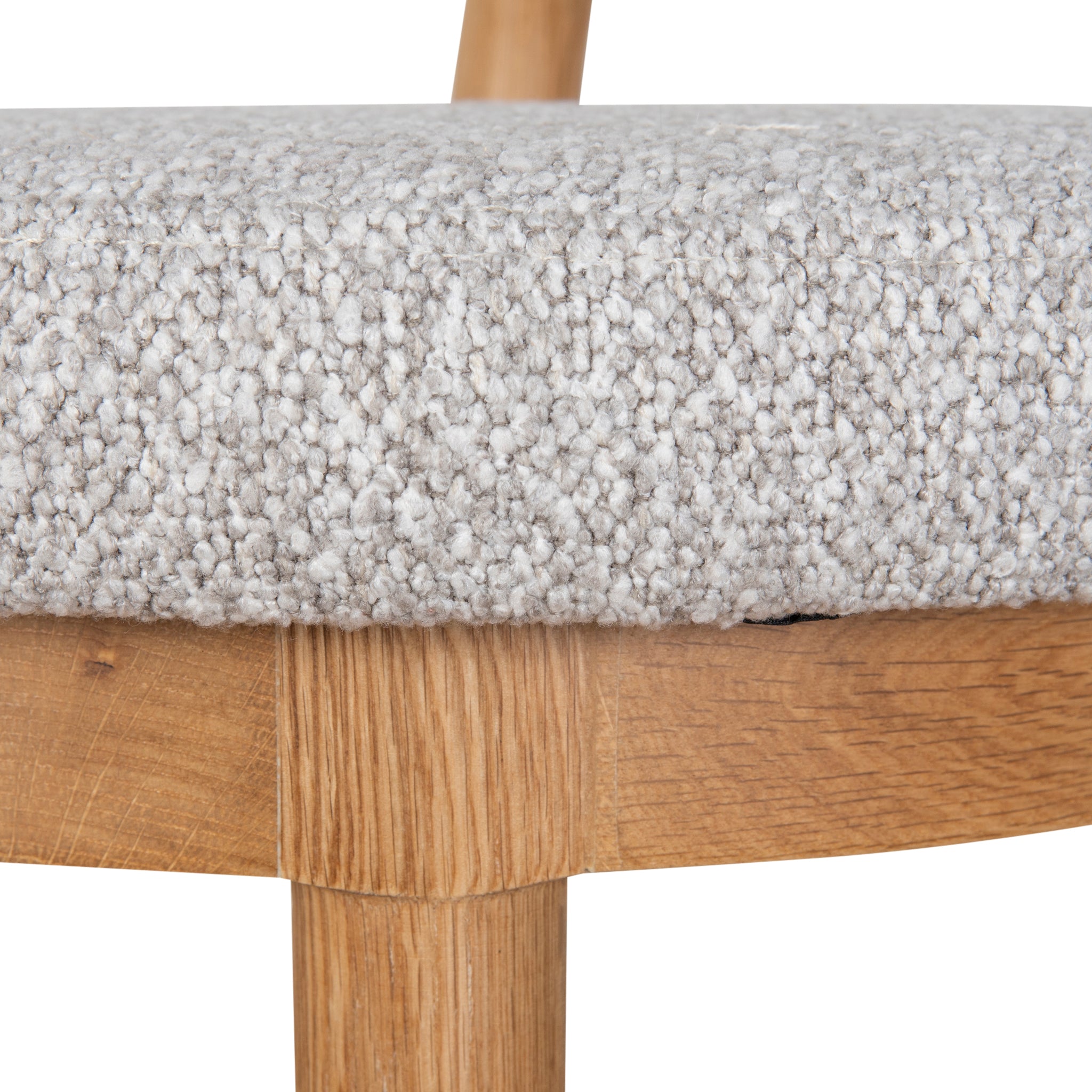 66cm Natural Amalfi Bar Stool - Clay Grey