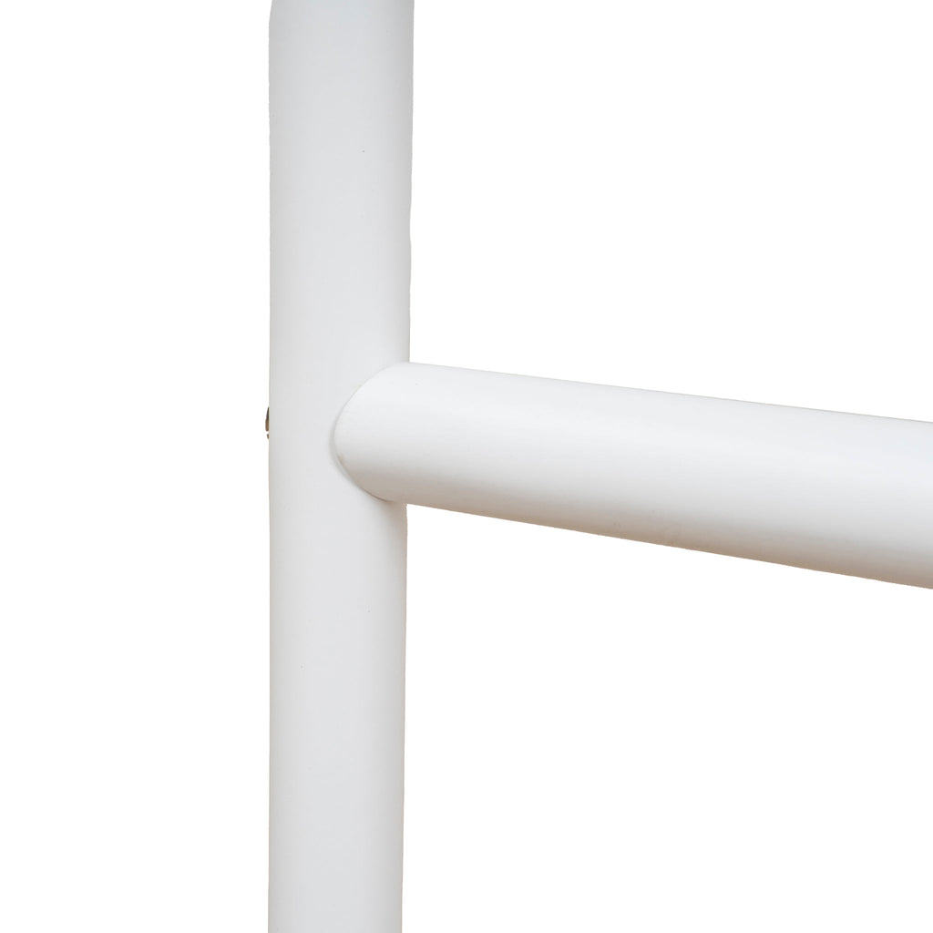 65cm White Amalfi Bar Stool - Clay Grey (Set of 2)