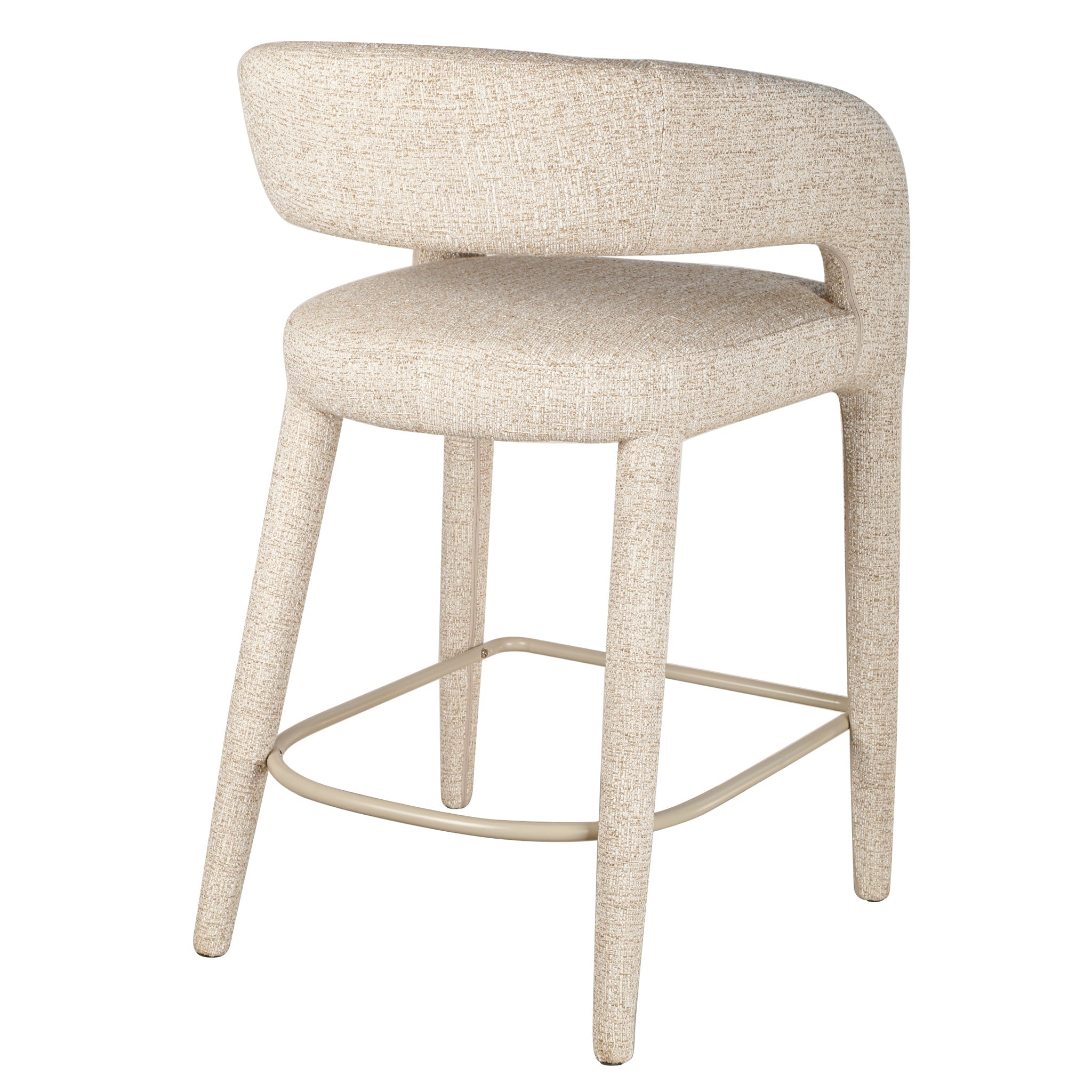 65cm Amalfi Bar Stool - Pale Beige