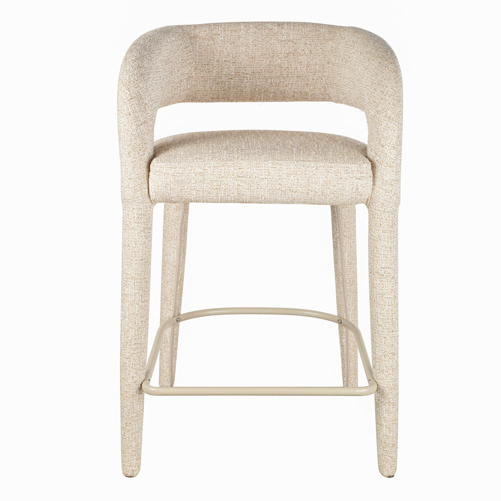 65cm Amalfi Bar Stool - Pale Beige