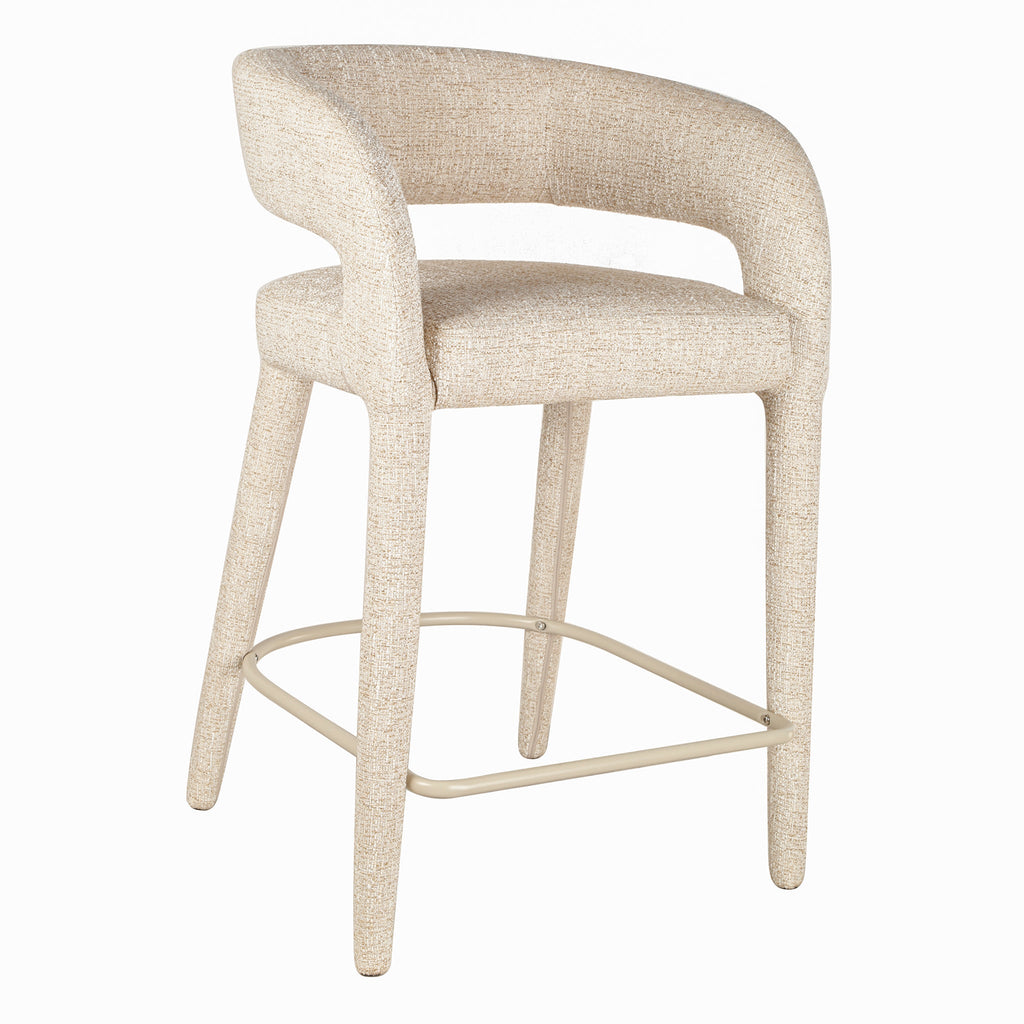 65cm Amalfi Bar Stool - Pale Beige