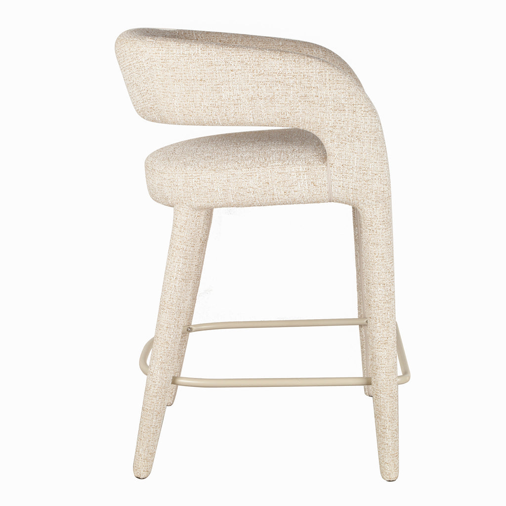 65cm Amalfi Bar Stool - Pale Beige